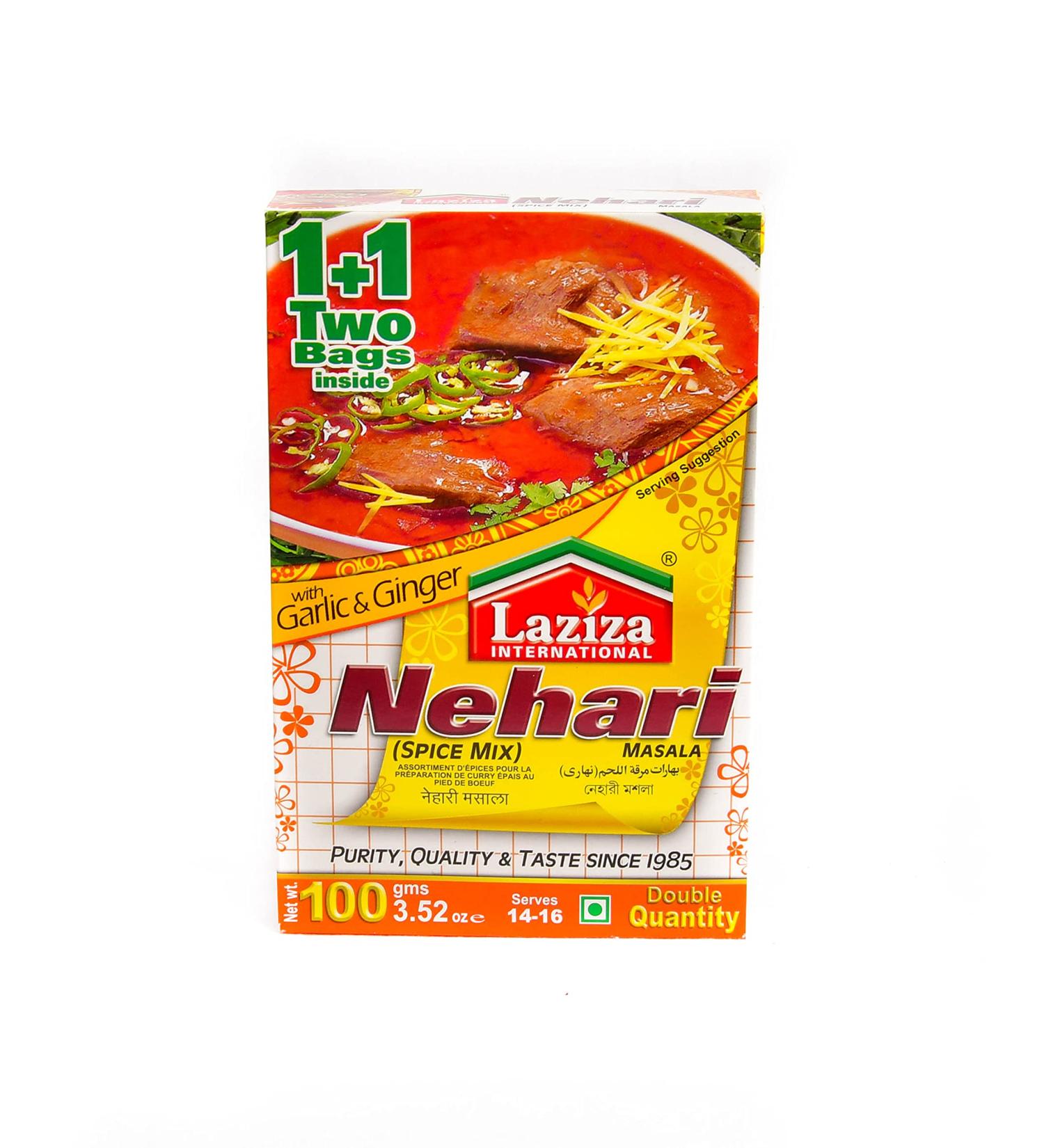 Laziza Nehari Spice Mix Masala 100g - Buy Online on GoSupps.com
