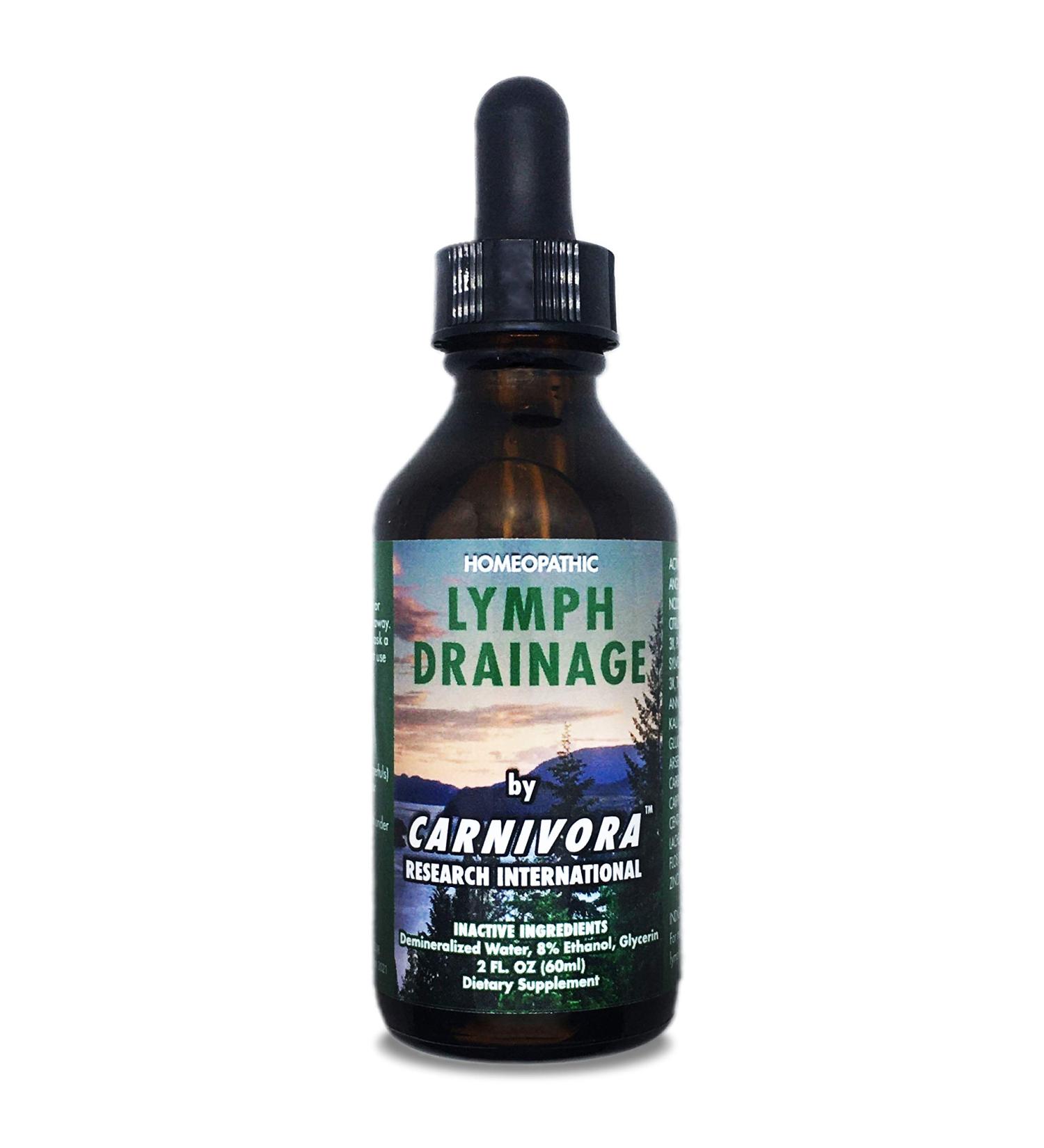 Carnivora Lymph Drainage Drops - Cleanse & Stimulate Lymphatic System, Boost Energy - 2 Fl Oz - Buy Online on GoSupps.com