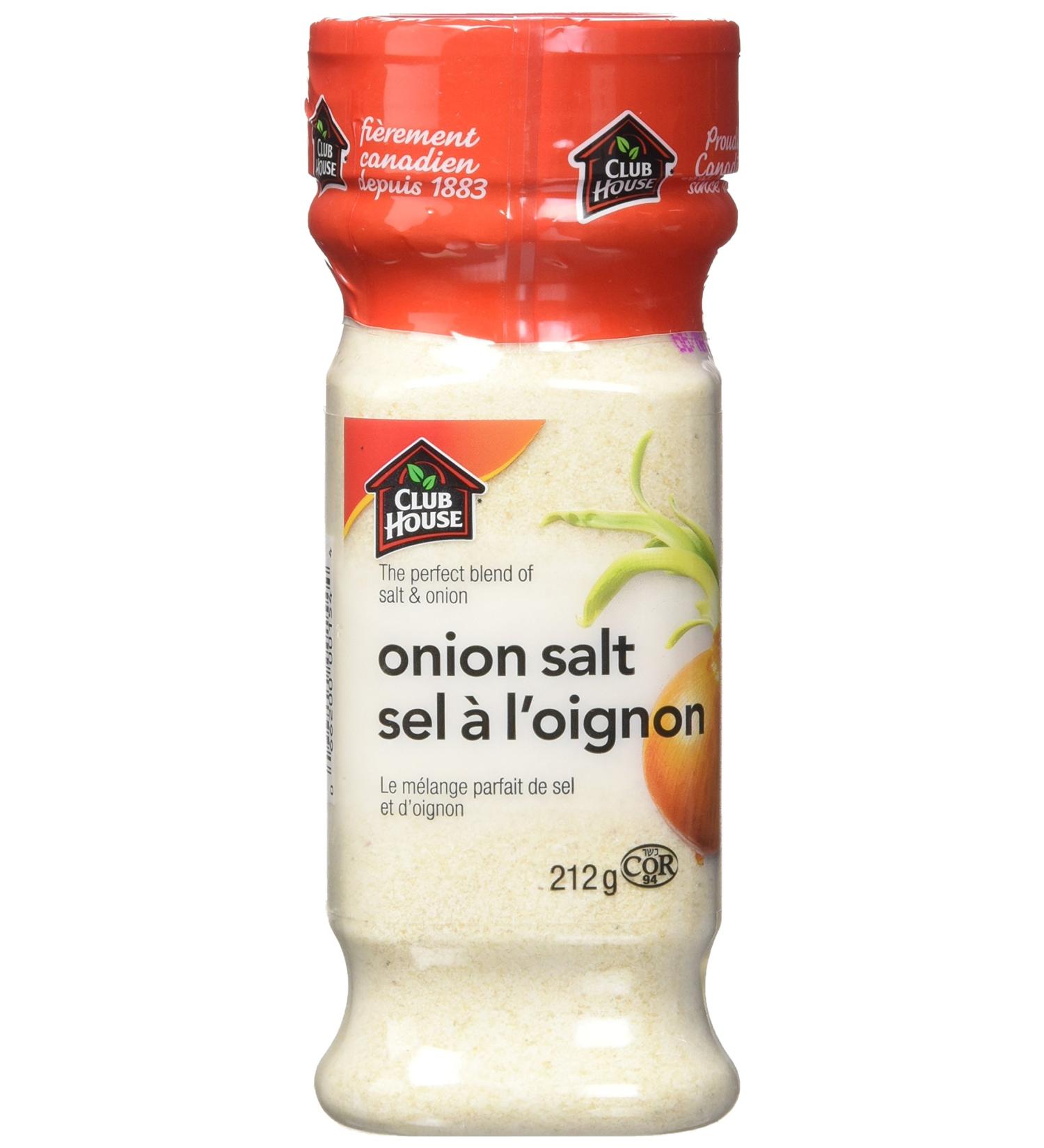 Club House Quality Natural Herbs & Spices Onion Salt 212g - Buy Online on GoSupps.com