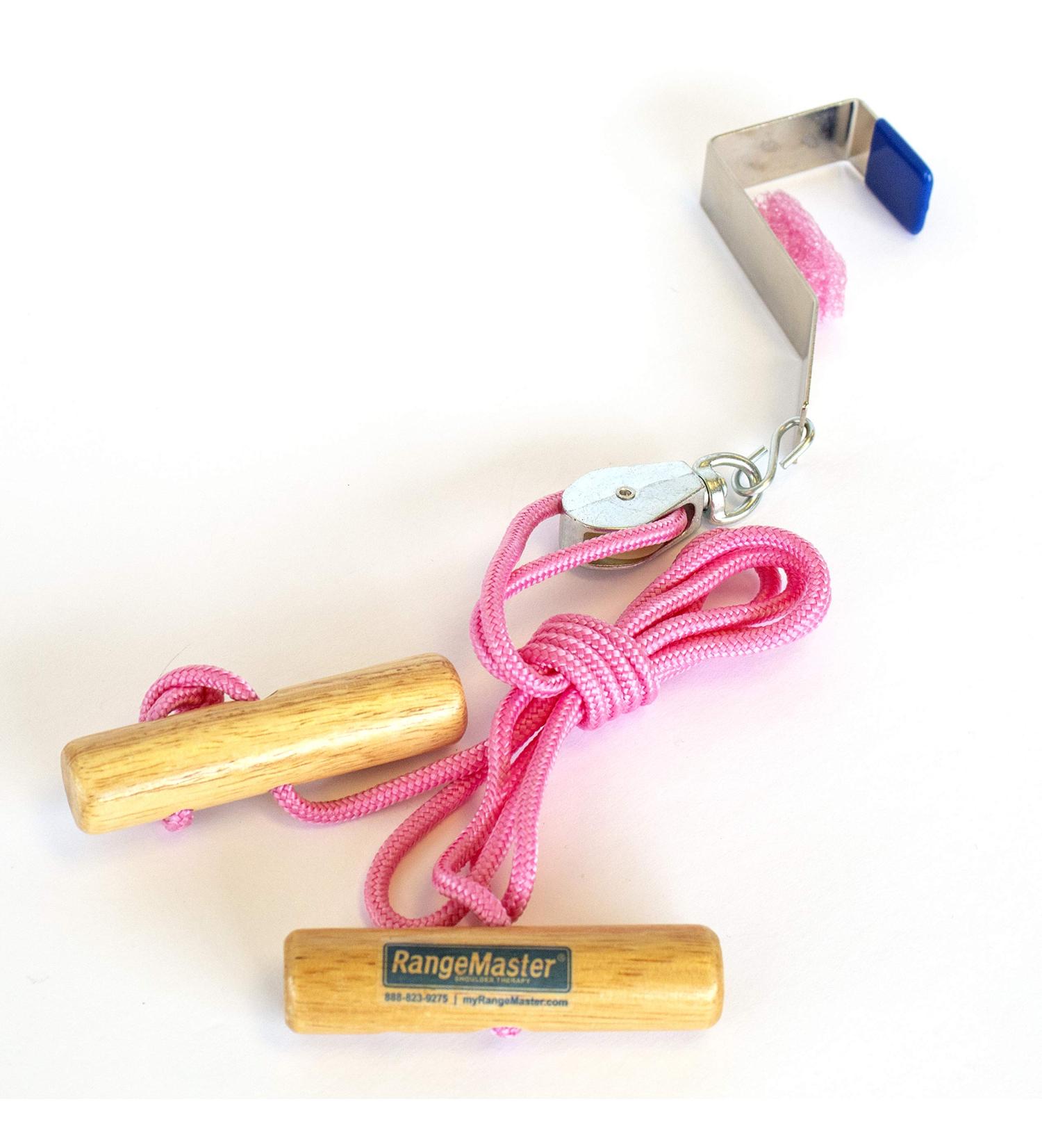 RangeMaster PinkPulley Shoulder Pulley for Cancer Care - Includes Instructional Guide - Metal Bracket Door Attachment - Buy Online on GoSupps.com