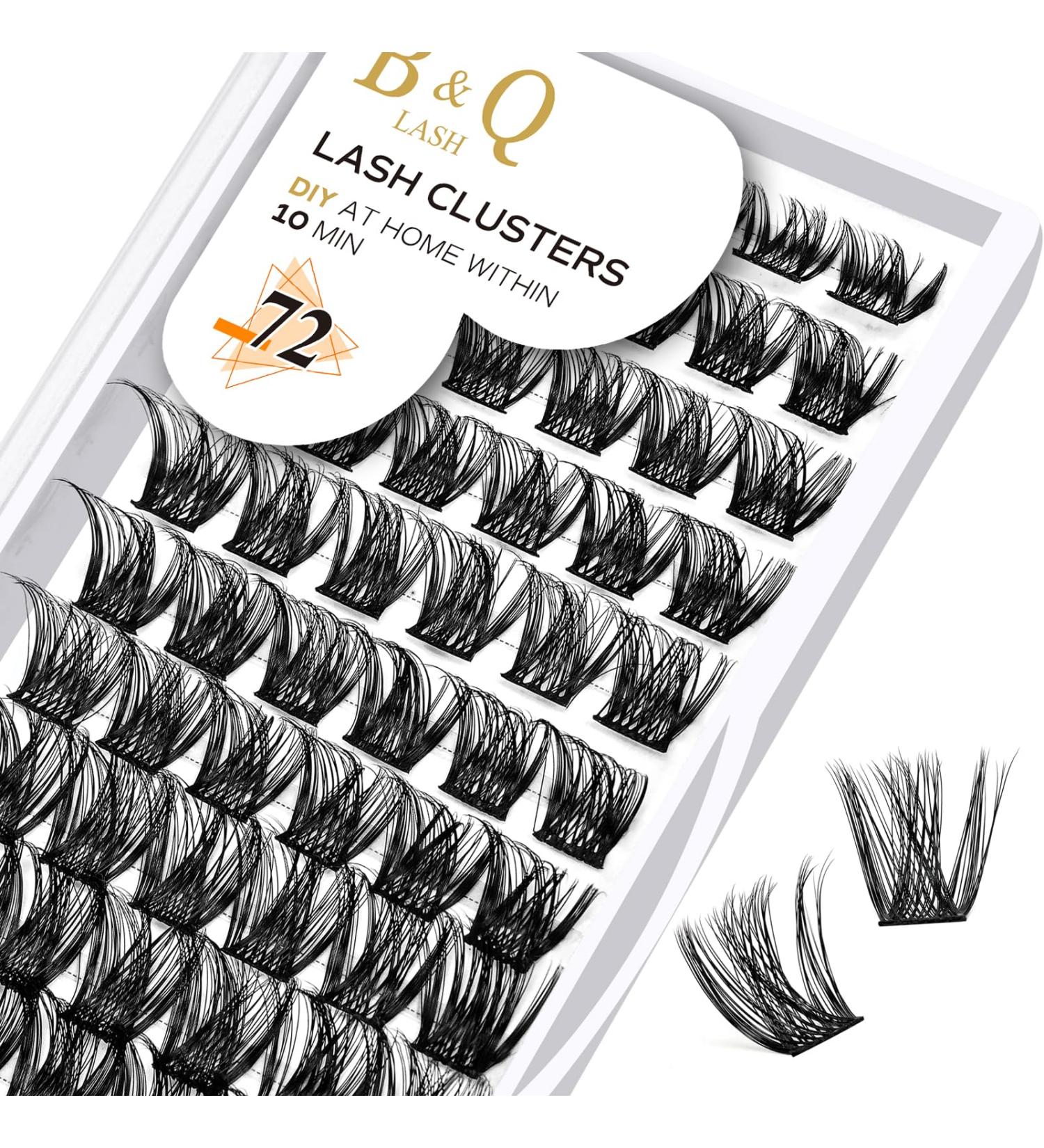 Shop BQ Lash Single Eyelash Clusters - Colored DIY Eyelash Extensions (B05 D-14mm) - Premium Quality Black Eyelashes for Home Use - Buy Online on GoSupps.com