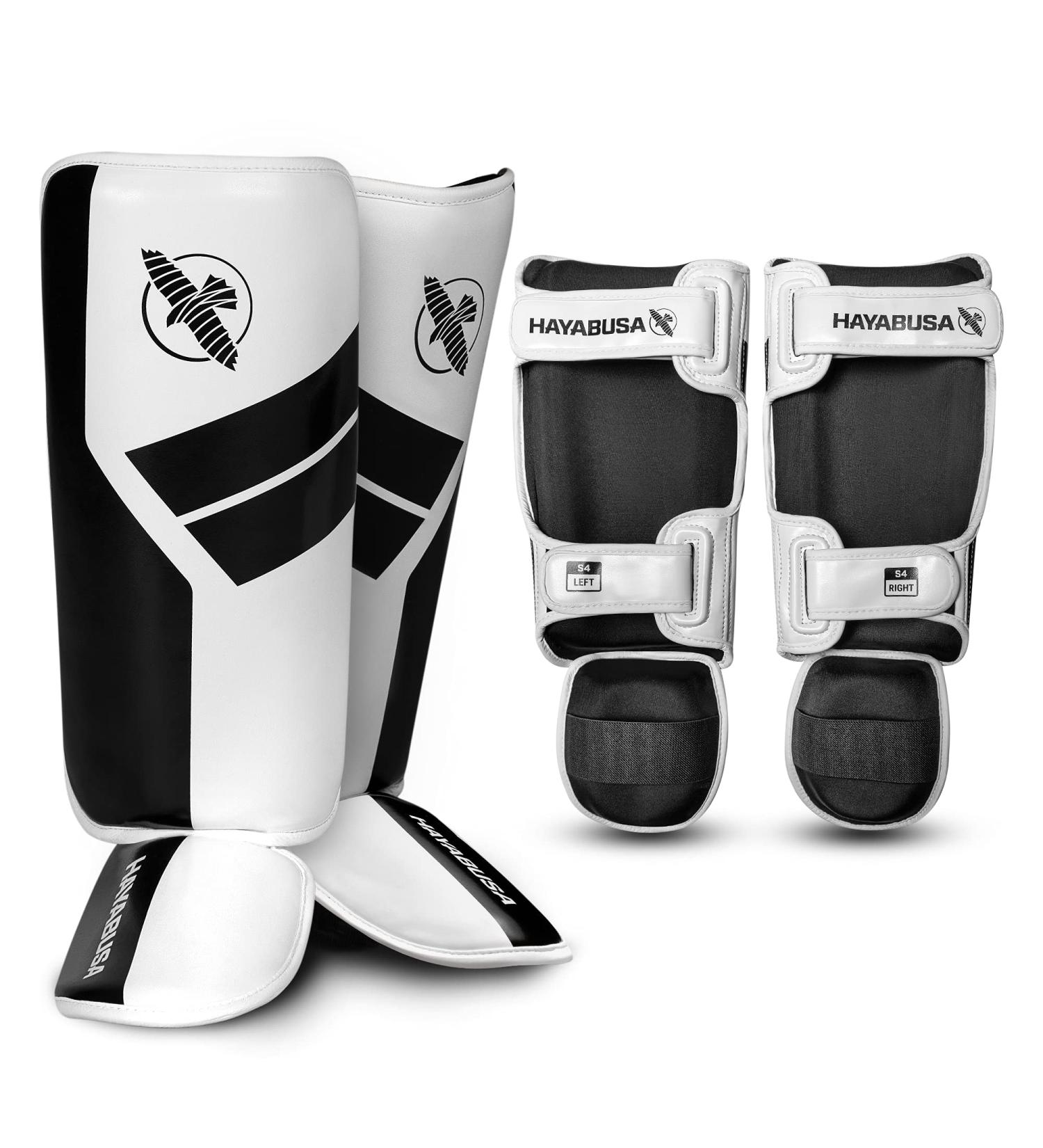 Hayabusa S4 Kids Shin Guards - Muay Thai, MMA, Kickboxing - Large/X-Large White - Buy Online on GoSupps.com