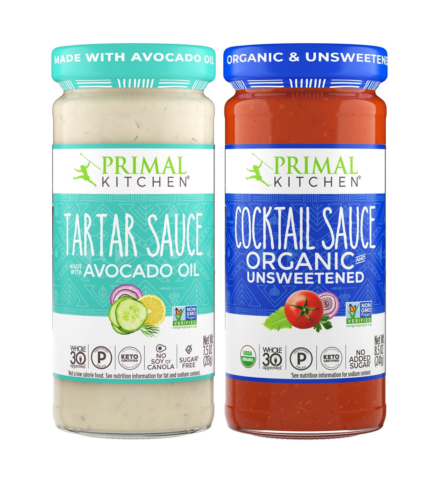 Primal Kitchen Entertaining Two-Pack: Whole30, Paleo, Keto Certified - Tartar & Cocktail Sauce - Buy Online on GoSupps.com