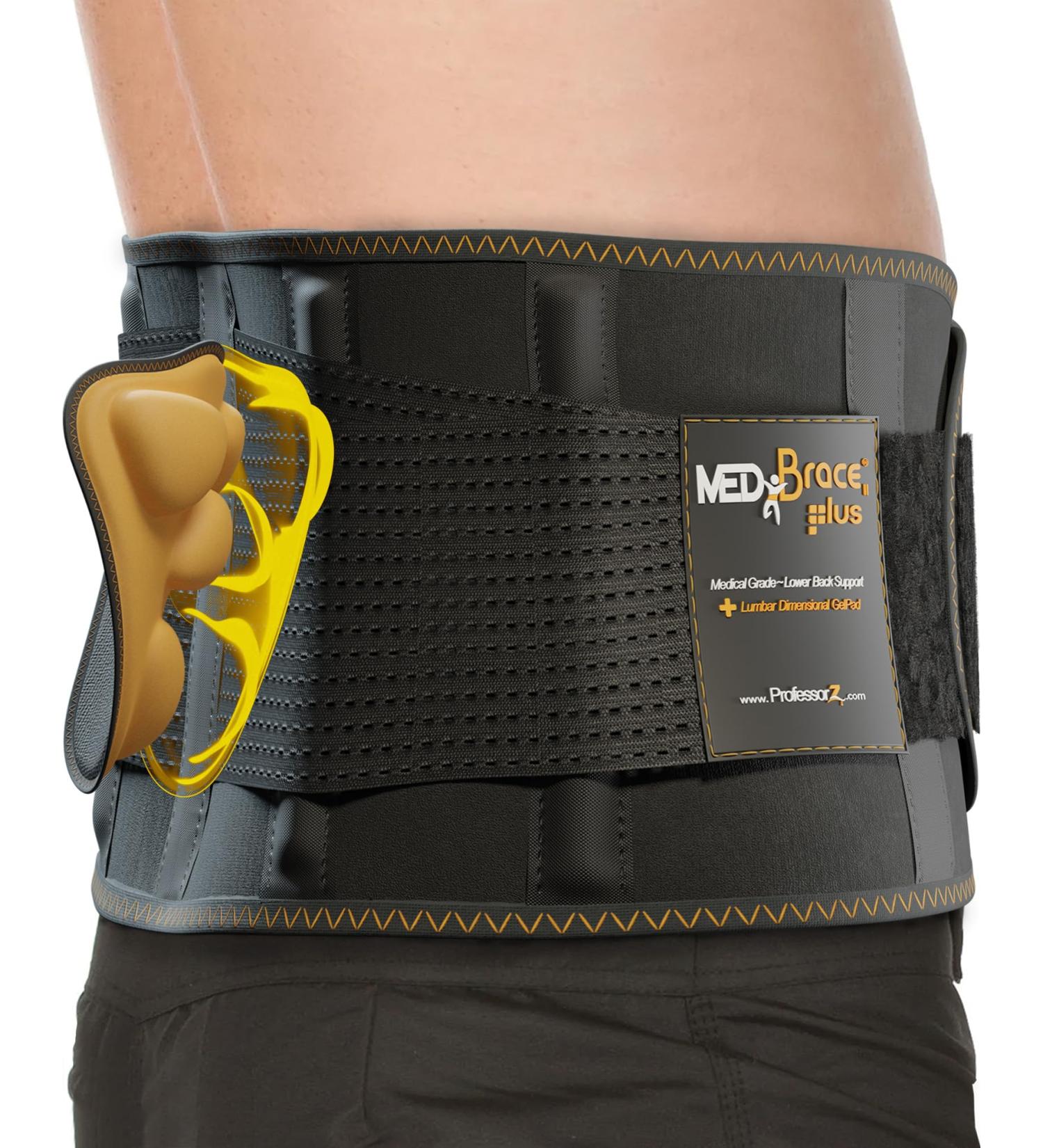 MEDiBrace Plus Back Support Belt with Lumbar Pad - Small (21-30 inches) - Medical Grade Relief for Lower Back Pain, Sciatica, and Posture - Men and Women - Buy Online on GoSupps.com