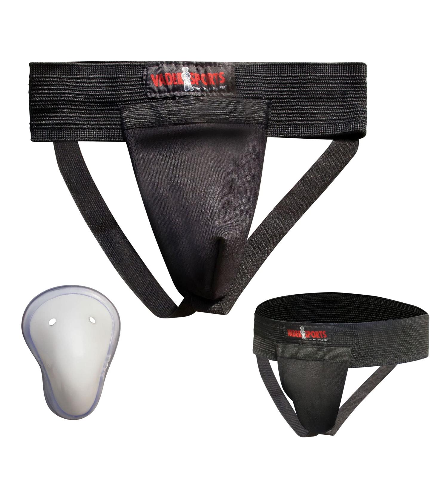 Vader Sports Est.2001 with you all the way martial arts training groin / abdominal protection male cricket-Guard for children small / kids 8-10 yrs black
