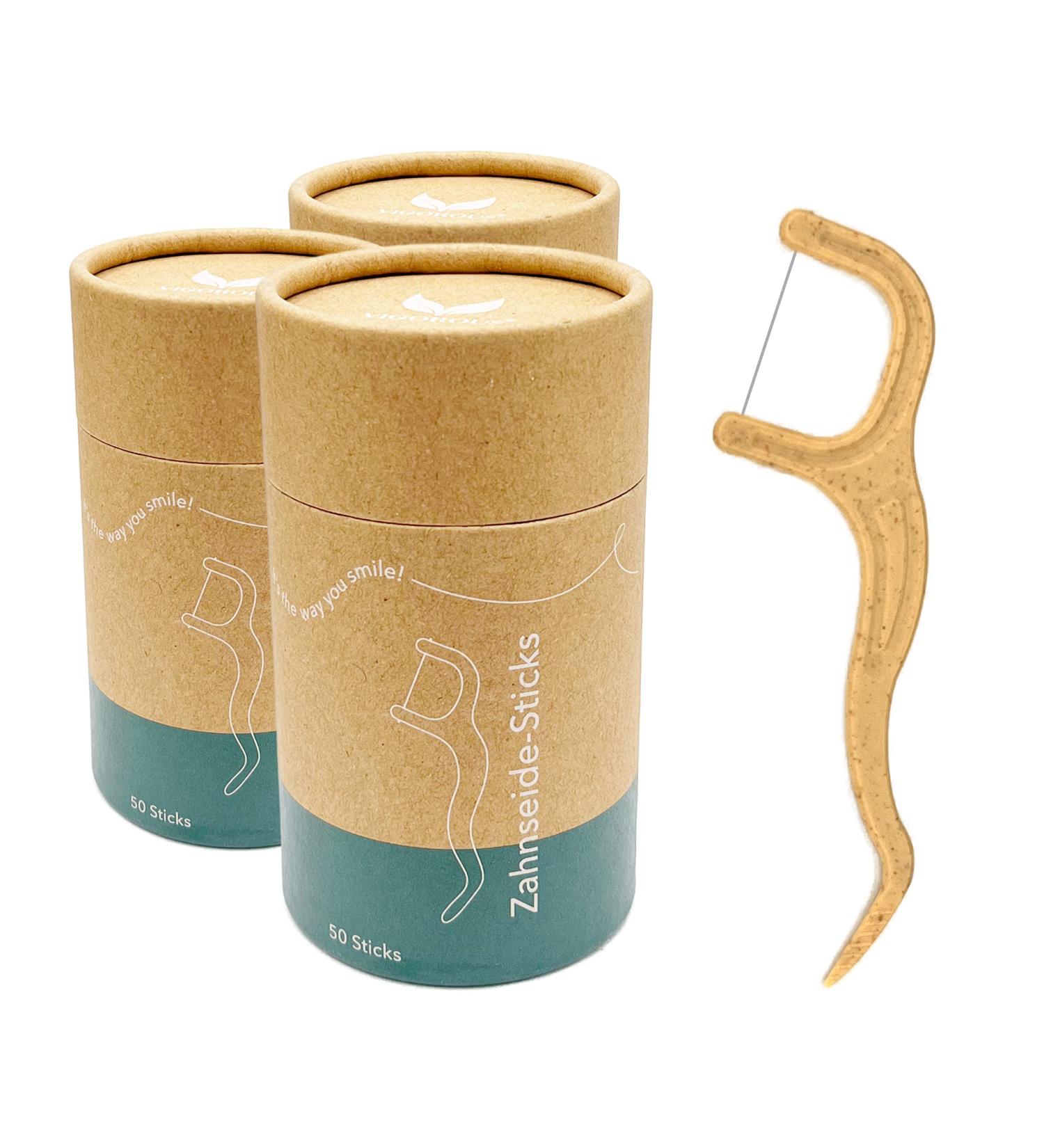 Vigorous 150 Pieces - Sustainable Vegan Dental Floss Sticks for Adults & Children | Uncharged Tooth Picks for Optimal Dental Hygiene - Buy Online on GoSupps.com