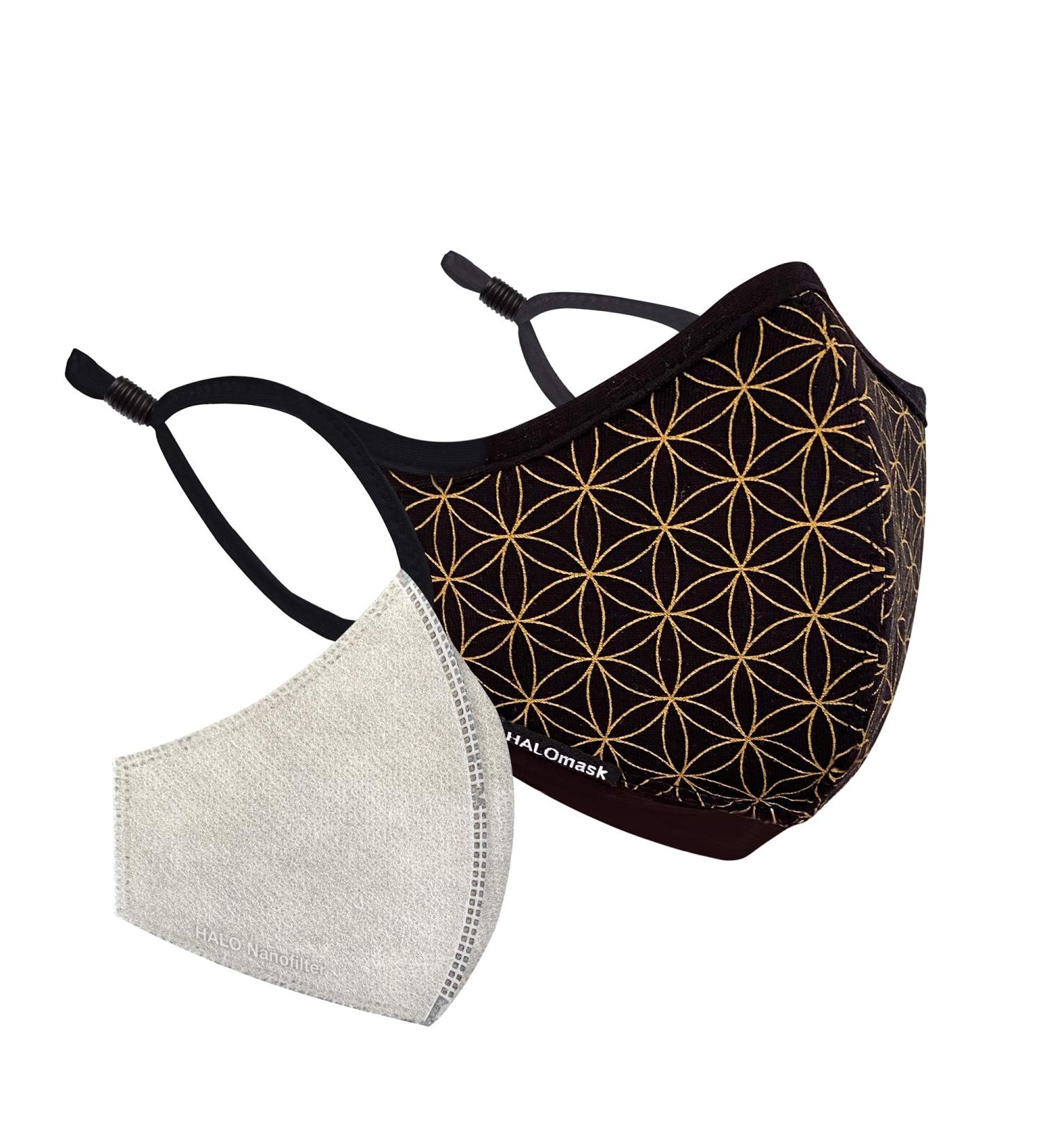 Halo Life Face Mask - Reusable/Washable with Replaceable Nanofiber Filter - Lightweight & Breathable - Adjustable Sizes for Women/Men/Children - 200 Hour Filter Life - Medium (1 Pack) - Buy Online on GoSupps.com