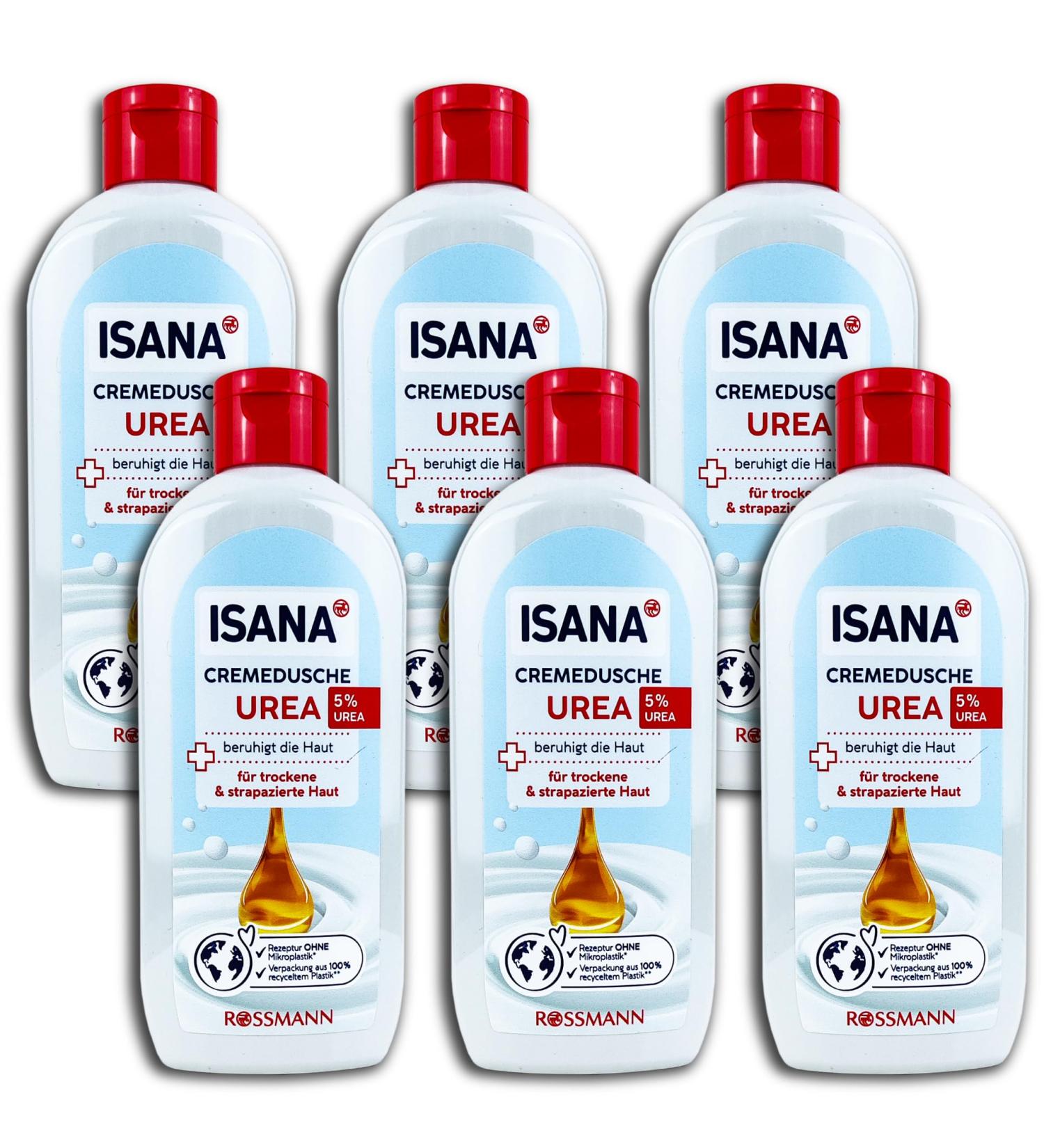 ISANA  Isana shower gel urea 6 x 250 ml pack of 6