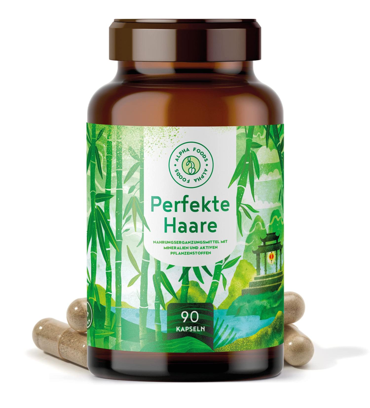 Perfect Hair Vitamins - High Dose Biotin Keratin & B Vitamins for Hair Skin & Nails - 90 Capsules from Germany - International Shipping - Buy Online on GoSupps.com