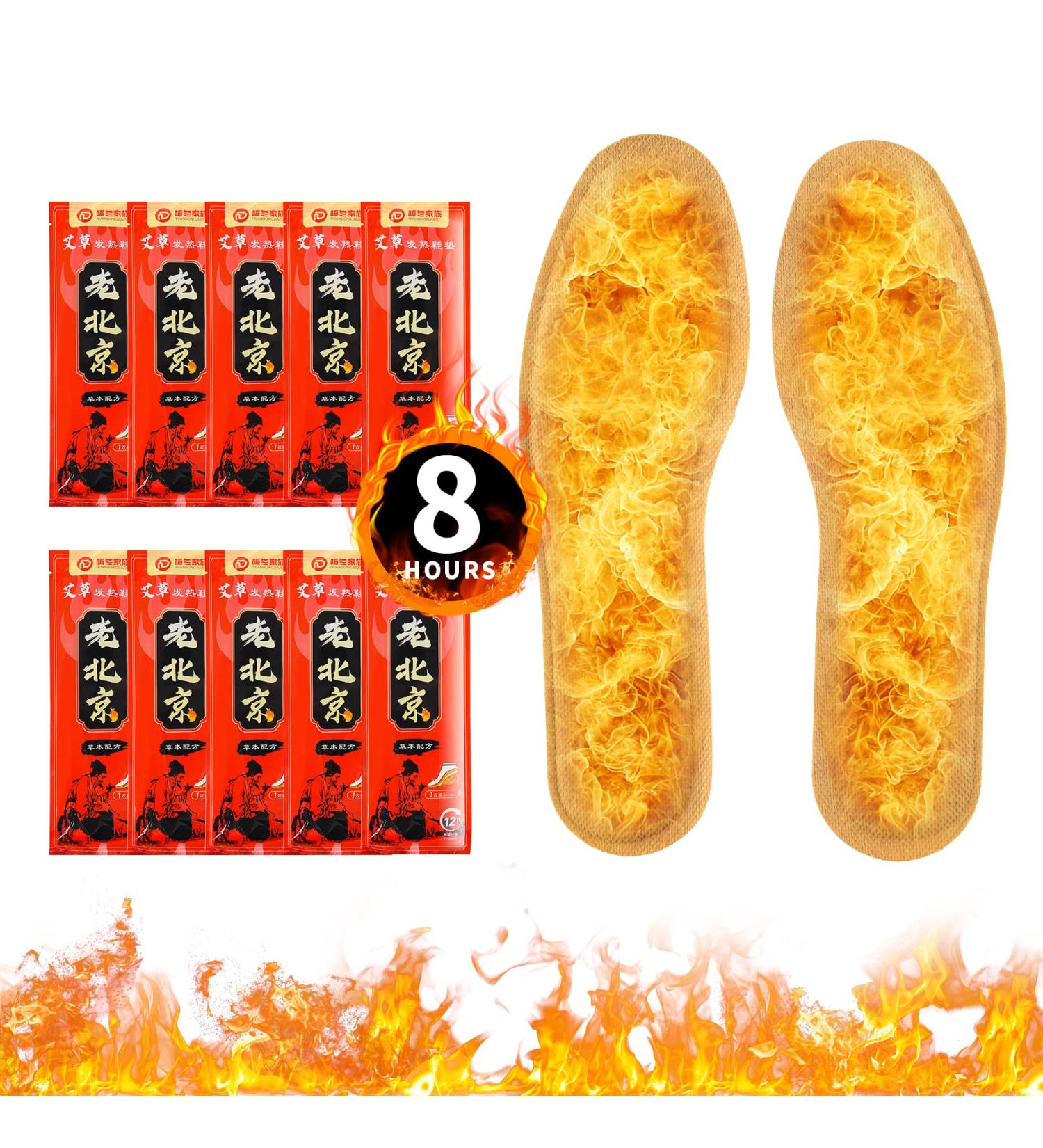 Heated Insoles Foot Warmer | 10 Pairs, Air Activated, Odorless | Long Lasting Feet Warmers Up to 8 Hours | Men 7.5-10.5, Women 9-12 - Buy Online on GoSupps.com