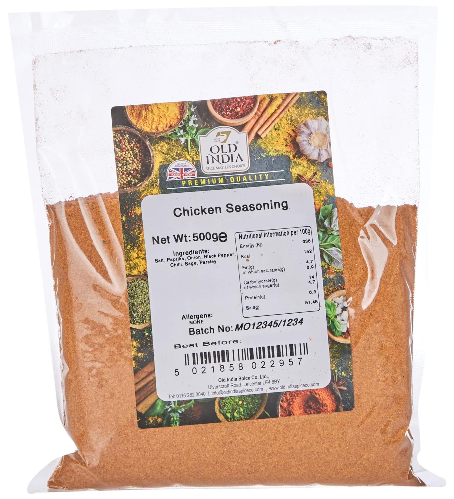 Old India Chicken Seasoning 500g - Authentic Blend for Delicious Chicken Dishes - Buy Online on GoSupps.com