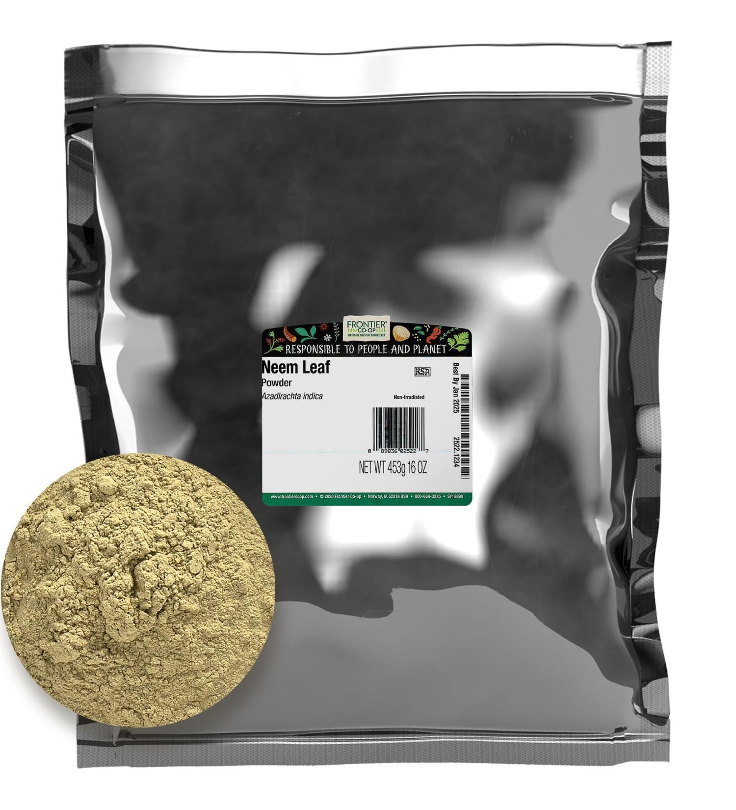 Frontier Bulk Neem Leaf Powder, 16 Ounce - Buy Online on GoSupps.com
