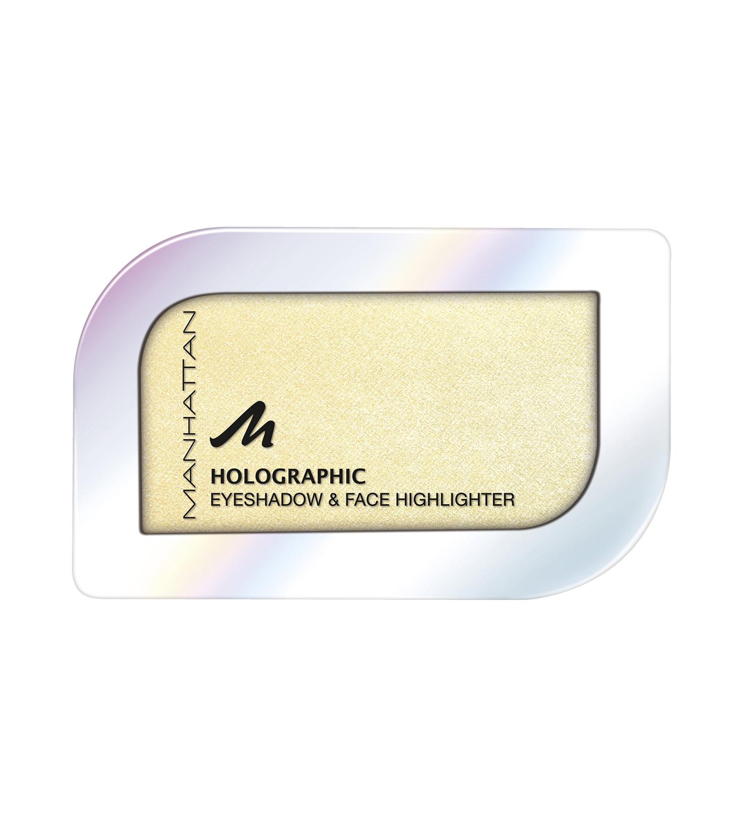 Manhattan Holographic Ombre Eyeshadow color 004 Gilded Moon eye shadow with holographic effect in gold pack of 1 (1 x 4 g)