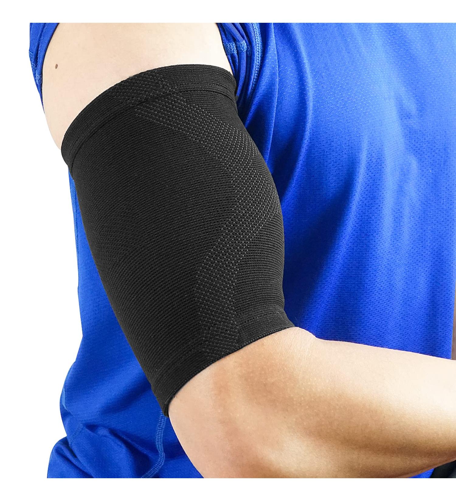 Luwint Compression Upper Arm Sleeve - Bicep Tendonitis Brace (1 Pair, Small) - Buy Online on GoSupps.com