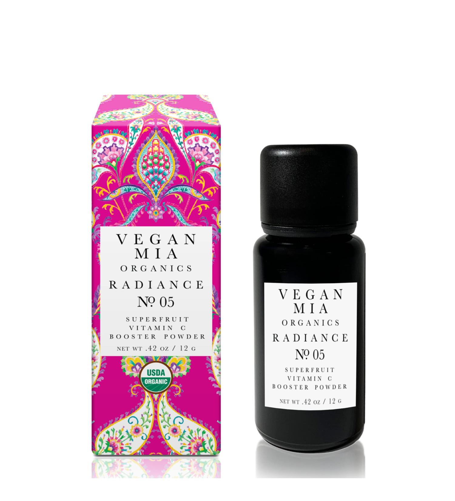 USDA Organic Radiance Superfruit Vitamin C Booster Powder - All Skin Types Plant-Based Skincare 12g - No Synthetics - Buy Online on GoSupps.com