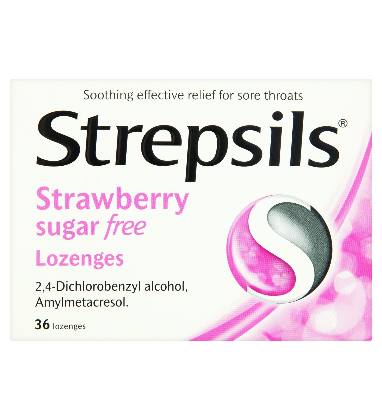 6 x Strepsils Strawberry S/F 36