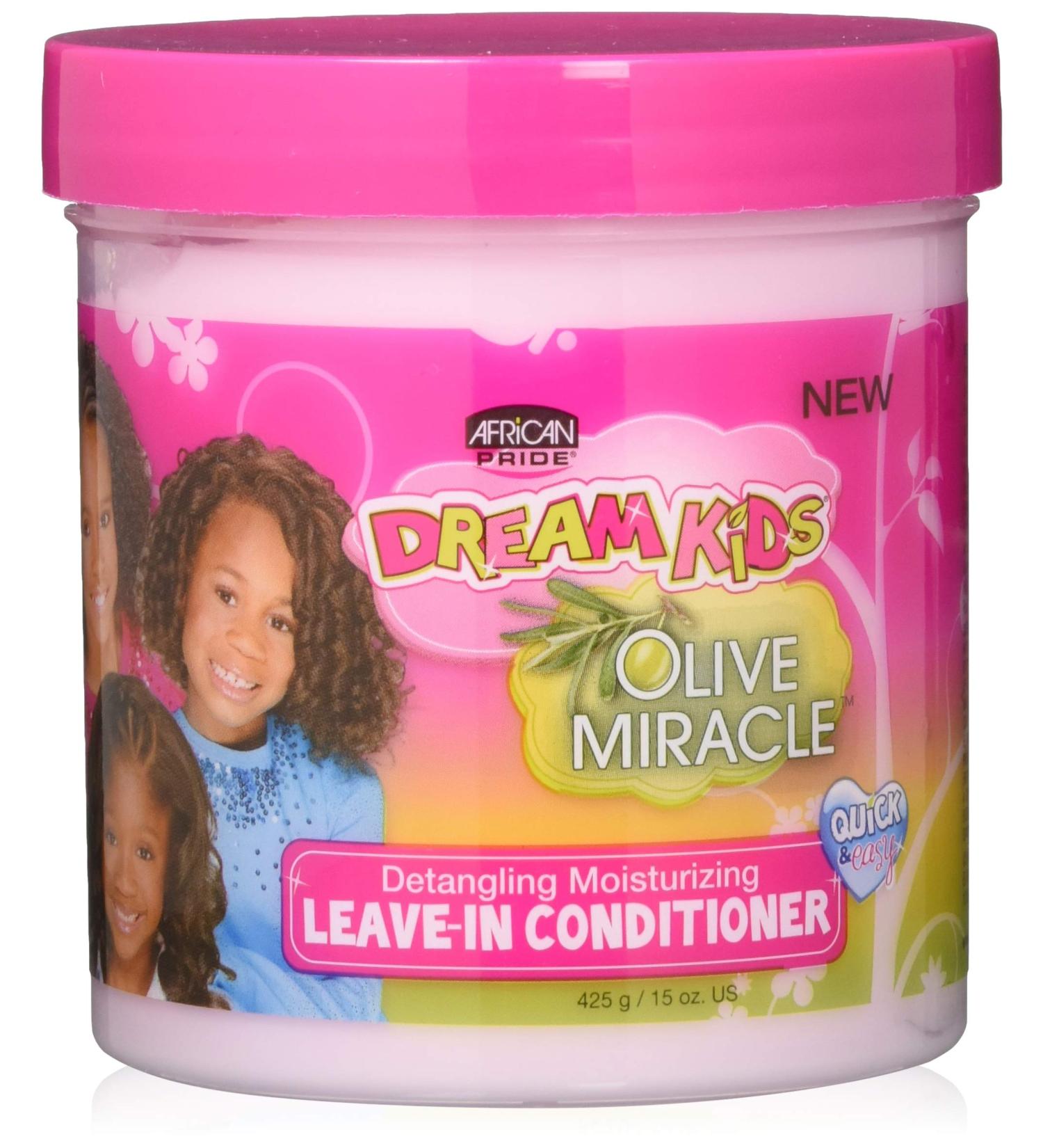African Pride Dream Kids Olive Miracle Detangling Leave-In Conditioner - 15 Oz - Buy Online on GoSupps.com
