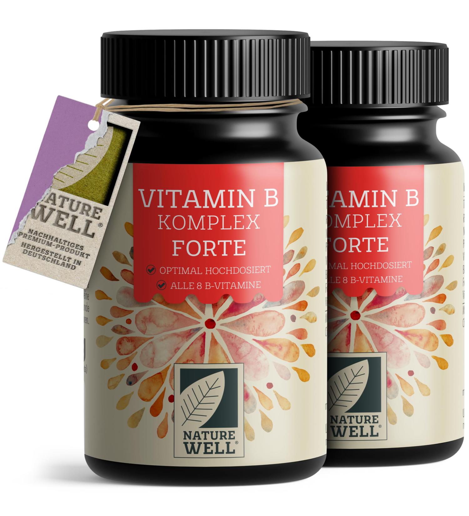 Buy B-Complex Forte Tabs - NatureWell (360 Tablets) | Premium B Vitamins for Energy Boost & Wellness - International Shipping Available - Buy Online on GoSupps.com