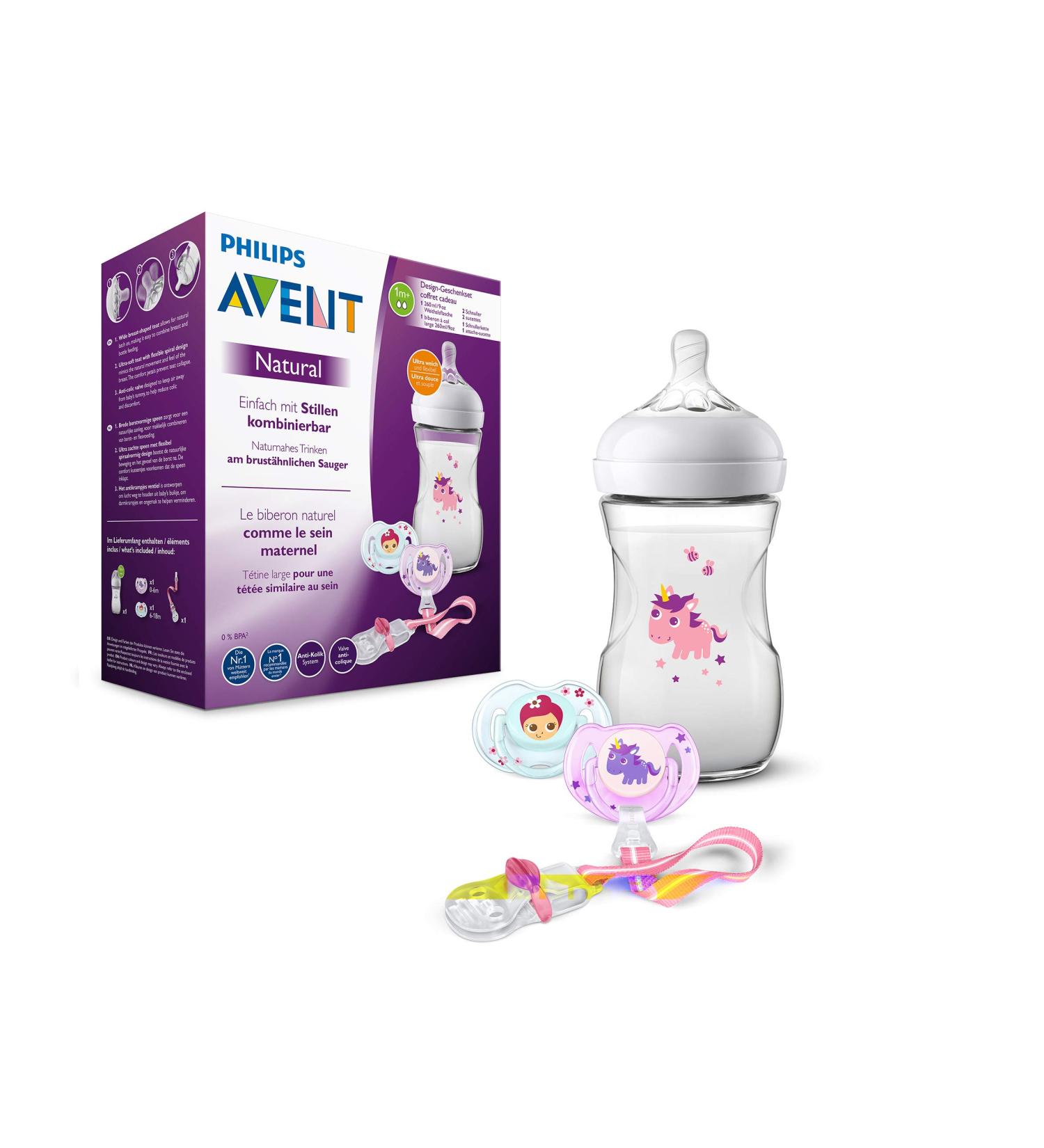 Philips Avent SCD287/25 Natural Gift Set - Transparent | Best Baby Feeding Essentials - Buy Online on GoSupps.com
