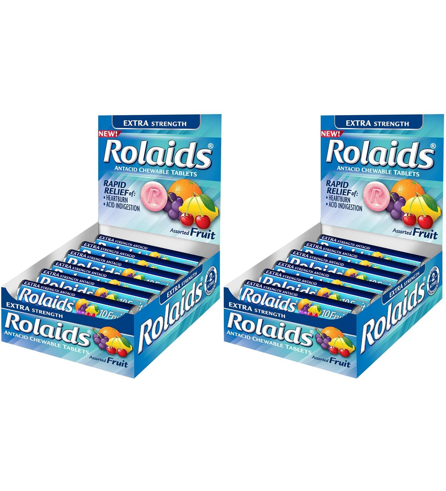 ROLAIDS XS TAB FRUIT 10CT - BOX/12 - Pack of 2
