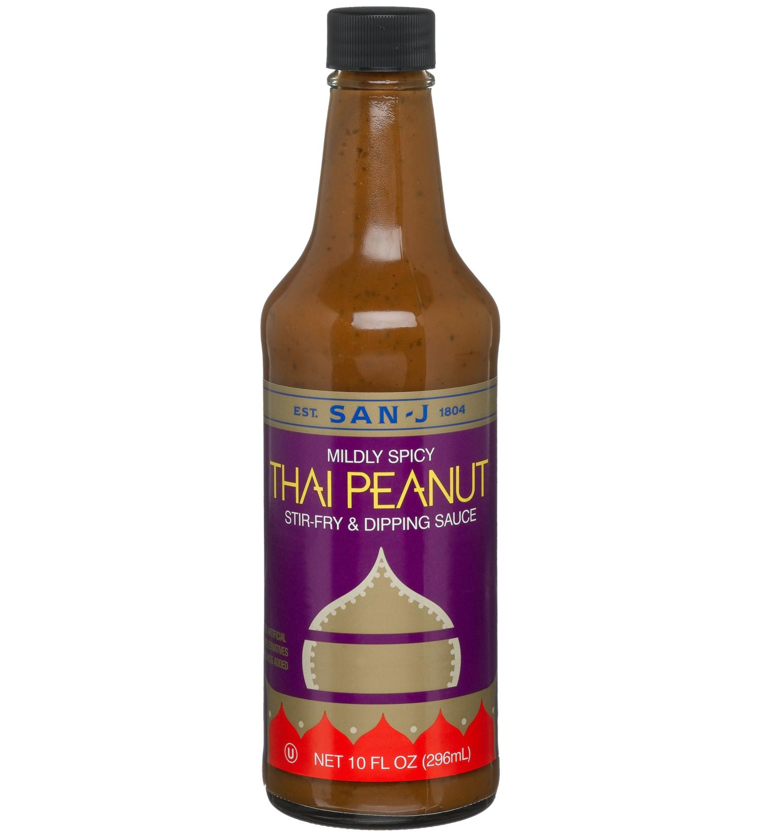 San-J Thai Peanut Sauce, 10-Ounce Bottles (Pack of 6)