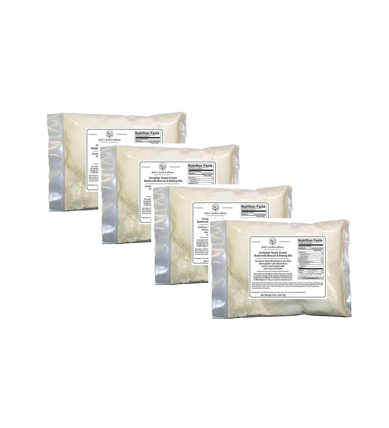 Sweet Cream Buttermilk Biscuit Mix - 5 Oz - 4 Pack | Real Butter | Homemade Taste - Buy Online on GoSupps.com