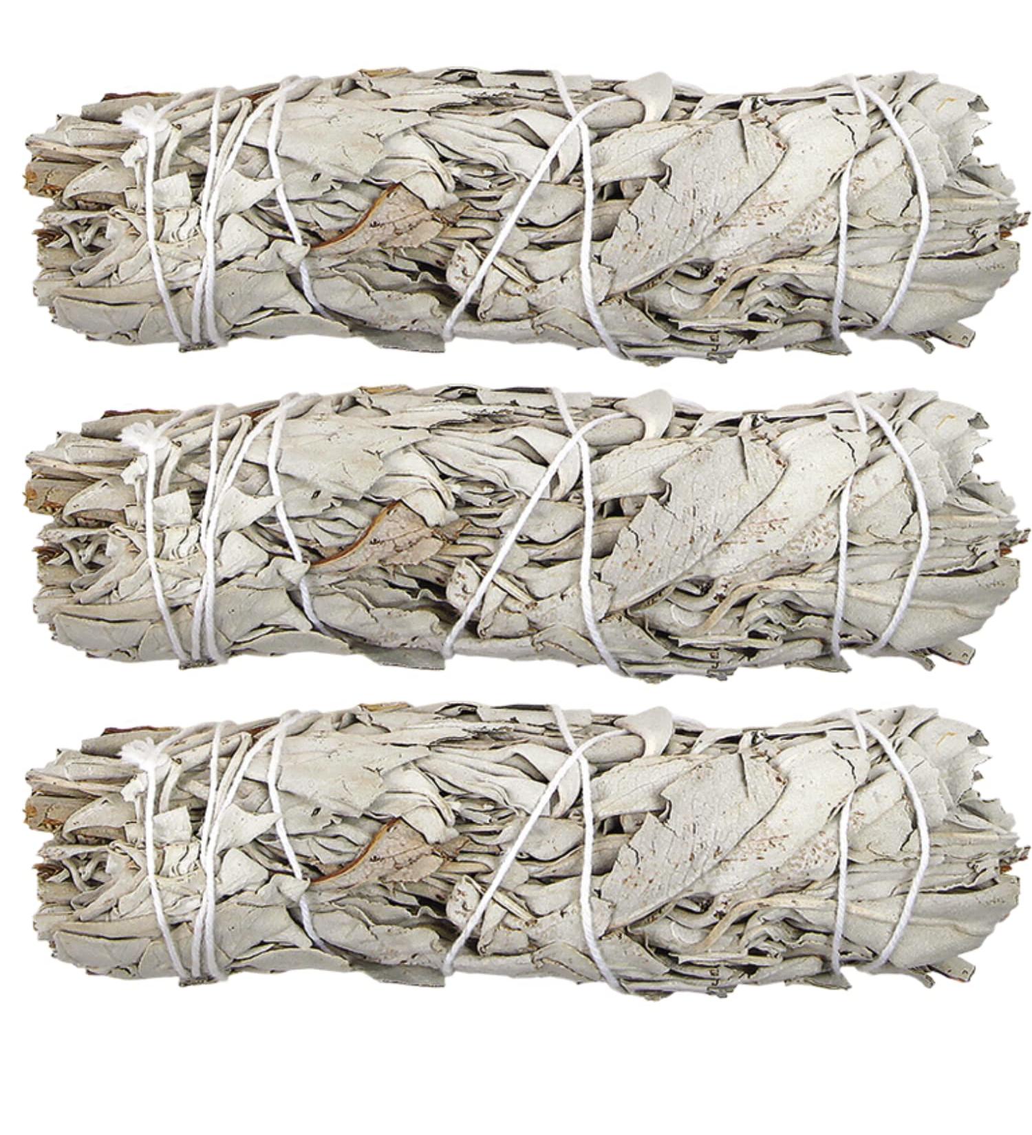 Bulk White Sage Smudge Sticks (3 Pack) - Organic Sage Bundles for Cleansing and Stress Relief | Wholesale | Sustainably Grown - Buy Online on GoSupps.com