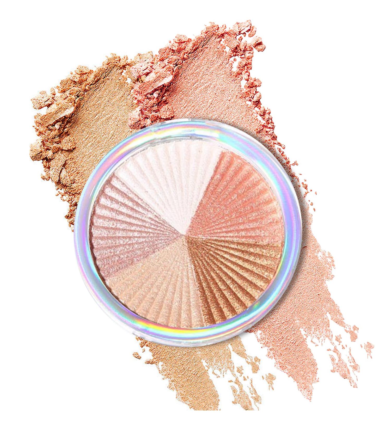 Highlighter Makeup Palette - Long Lasting Shimmer & Glitter Highlighter for Women | Professional Face Highlighter Powder -02 - Buy Online on GoSupps.com