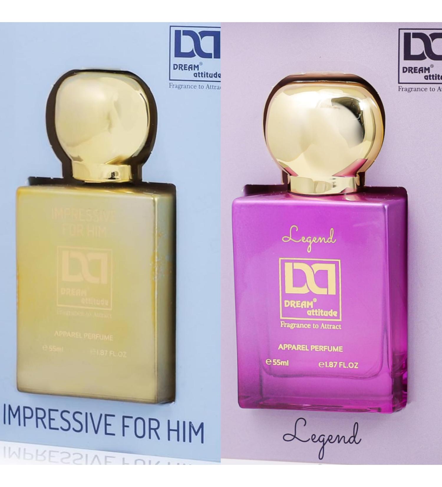 (Pack Of 2) Luxury Premium Impressive For Him/Men & Legend Perfume For Men Women Non Alcoholic Long Lasting Fragrance Floral Freshness Scent 55-ML 1.86 Floz Vaporisateur Natural Spray. - Buy Online on GoSupps.com