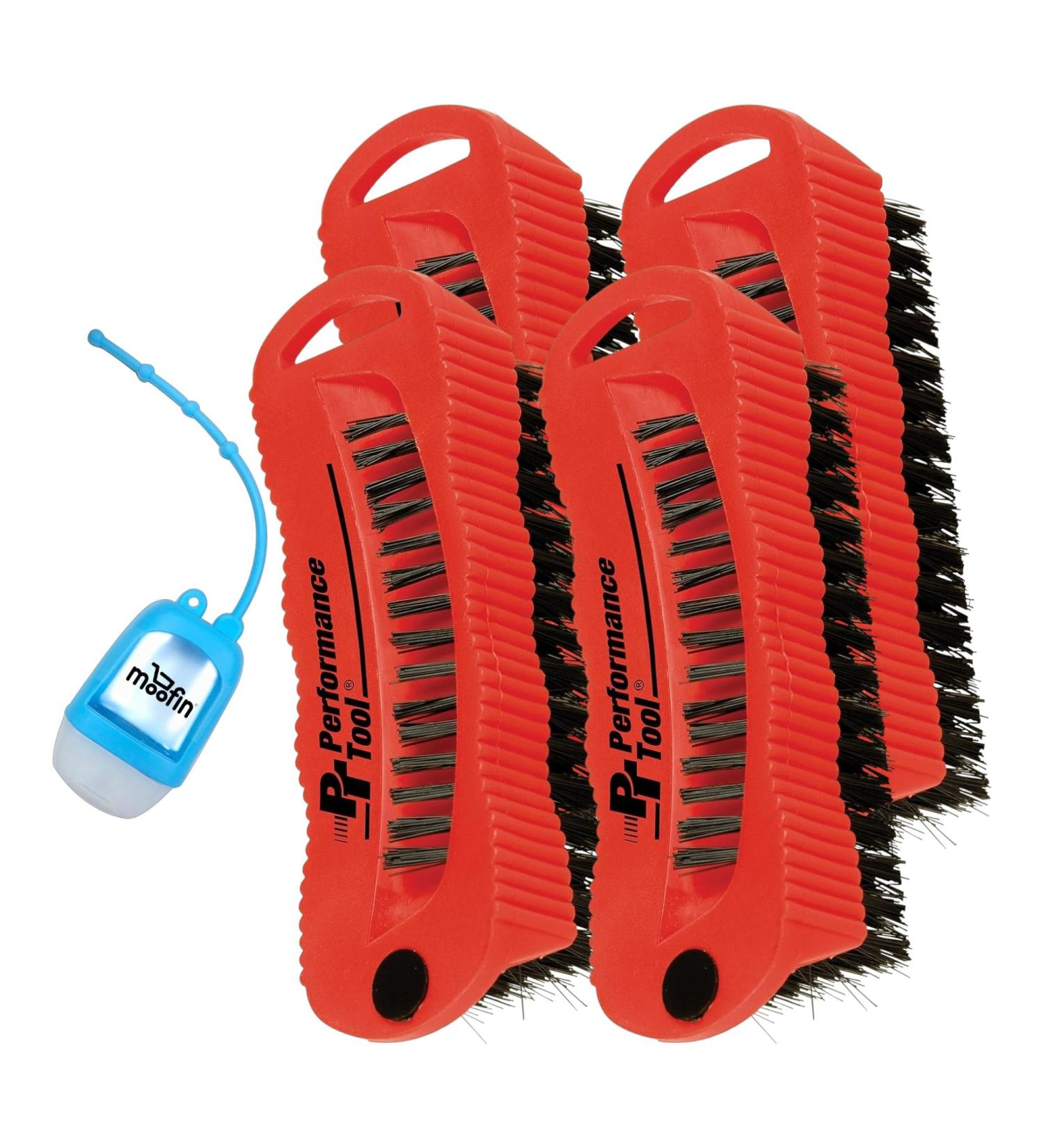 Versatile Scrub Brush with Ergonomic Handle & Disinfectant Dispenser - Deep Clean & Magnetic Pickup for Metal Bits - Buy Online on GoSupps.com