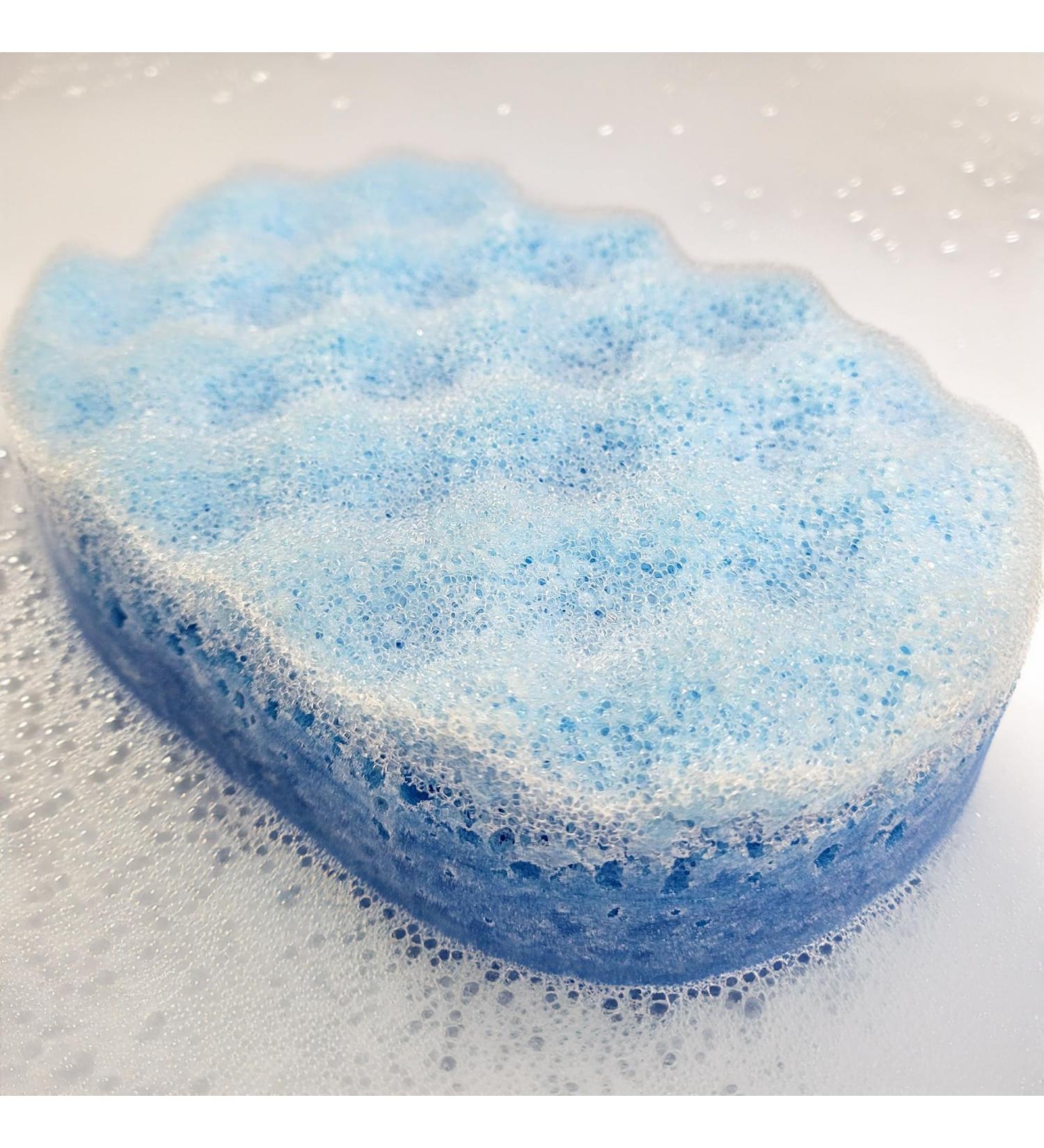 Angel Exfoliating Soap Sponge - 250g - Moisturising Shea Butter - Perfume Scent - Vegan Friendly - Puddle of Wax - Made in The UK - Buy Online on GoSupps.com