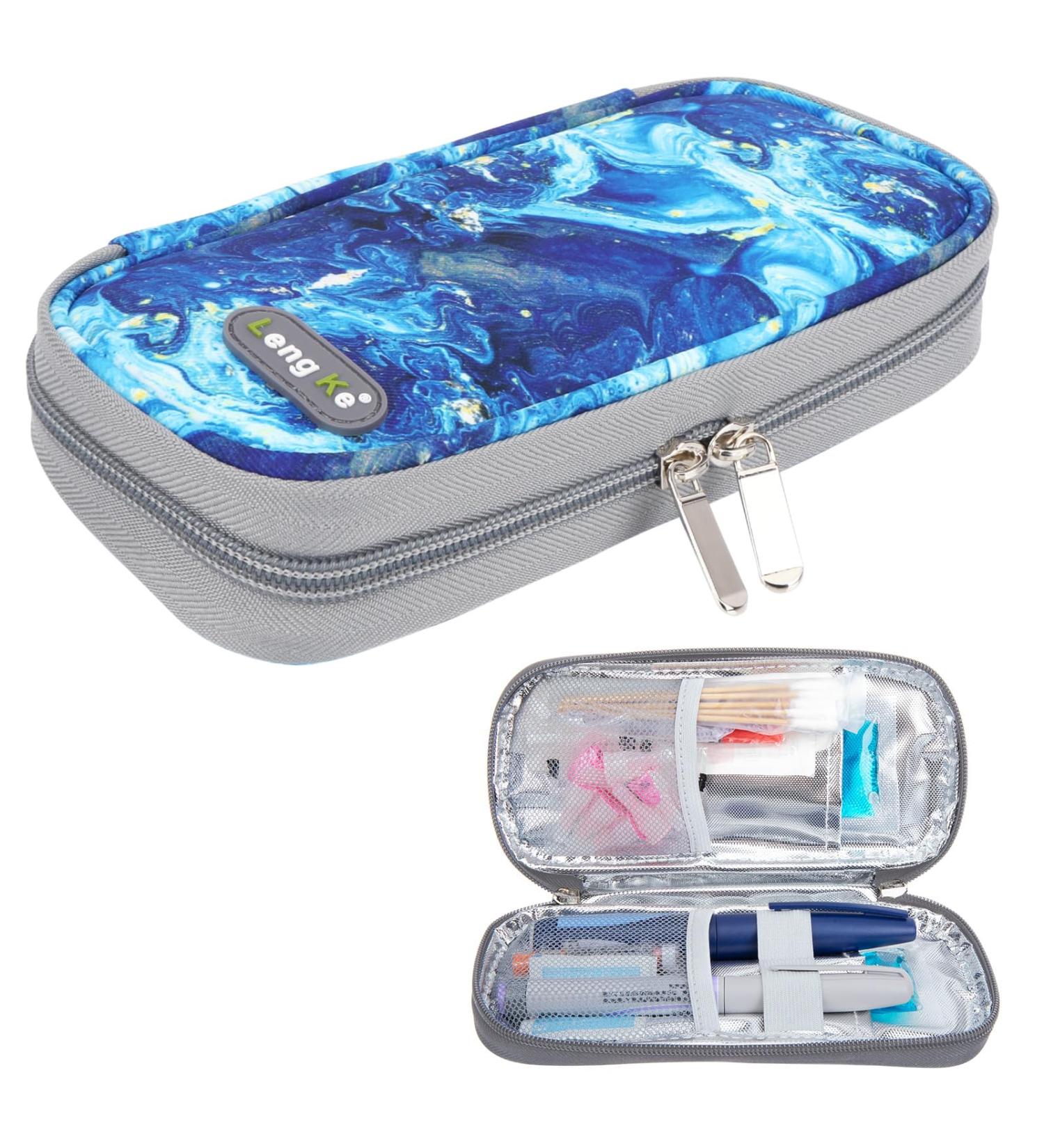 Youshares Insulin Cooling Bag - Travel-Friendly Diabetes Pen Case & Medication Cool Box (Treisand Blue) | Keep Your Insulin Safe & Cold - Buy Online on GoSupps.com