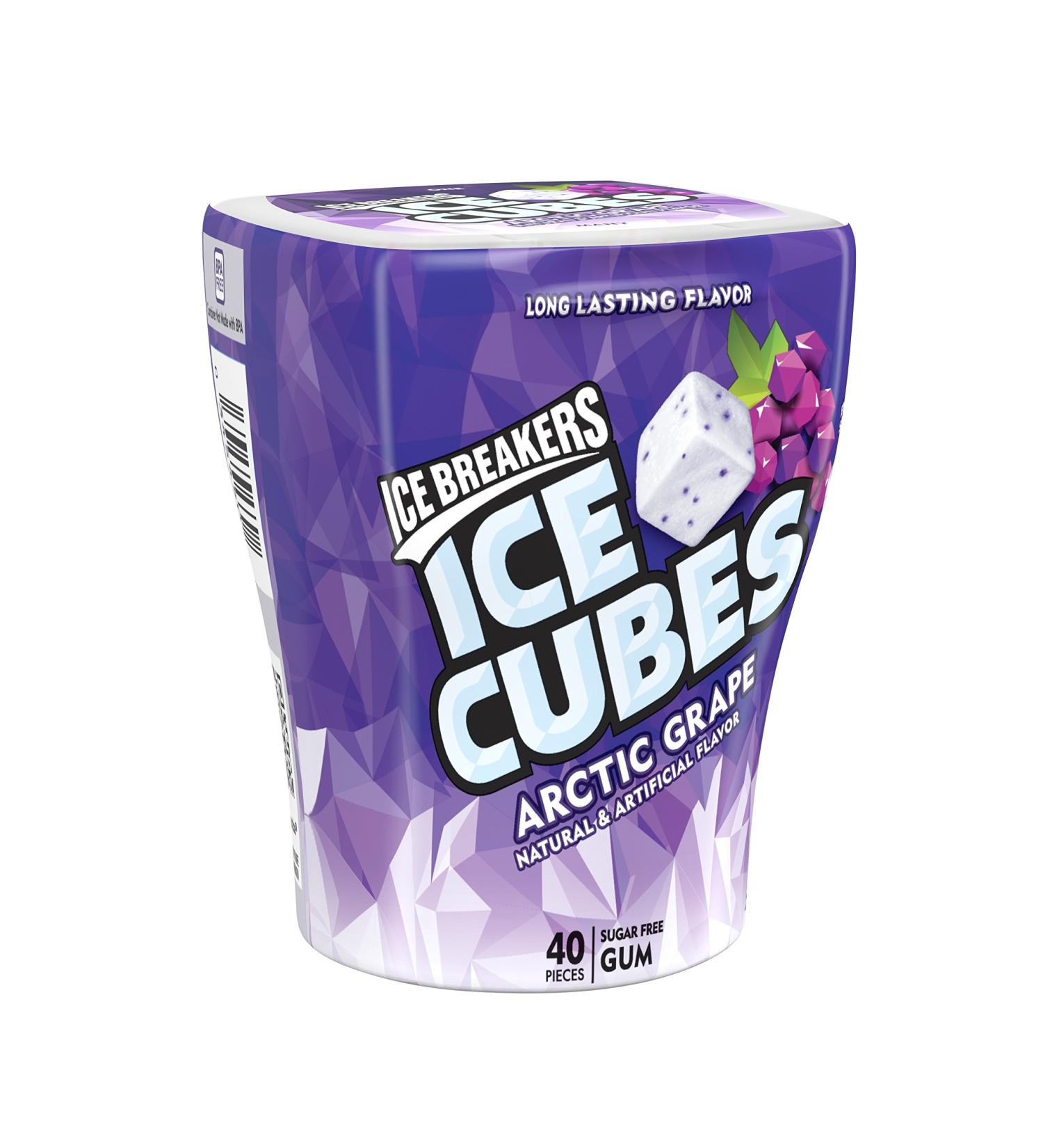 ICE BREAKERS ICE CUBES Sugar Free Gum Arctic Grape 40 Piece Arctic Grape 40 Piece - Buy Online on GoSupps.com