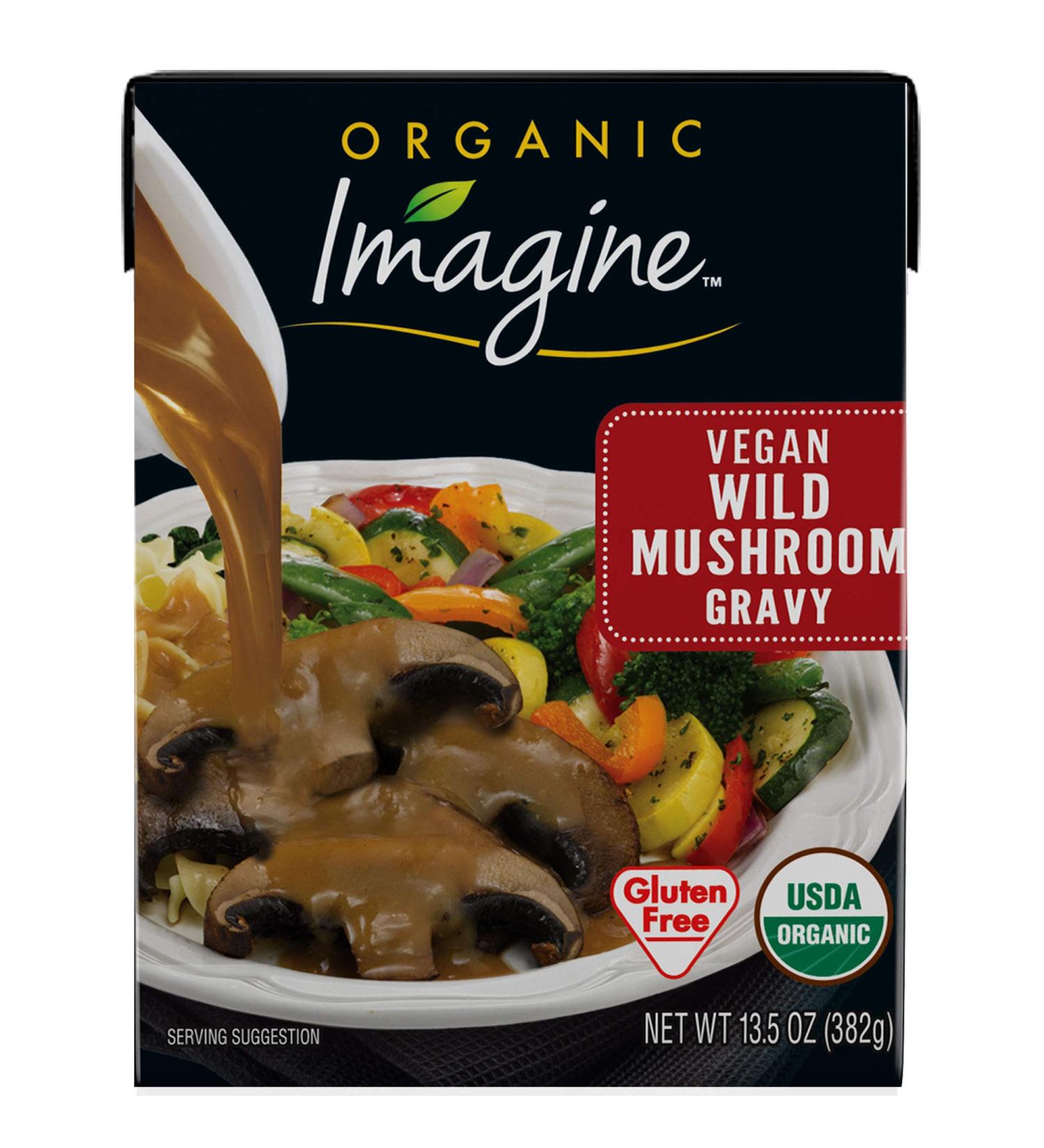 Organic Vegan Wild Mushroom Gravy 13.5 Oz - Pack of 12 | Plant-Based Gravy - Buy Online on GoSupps.com