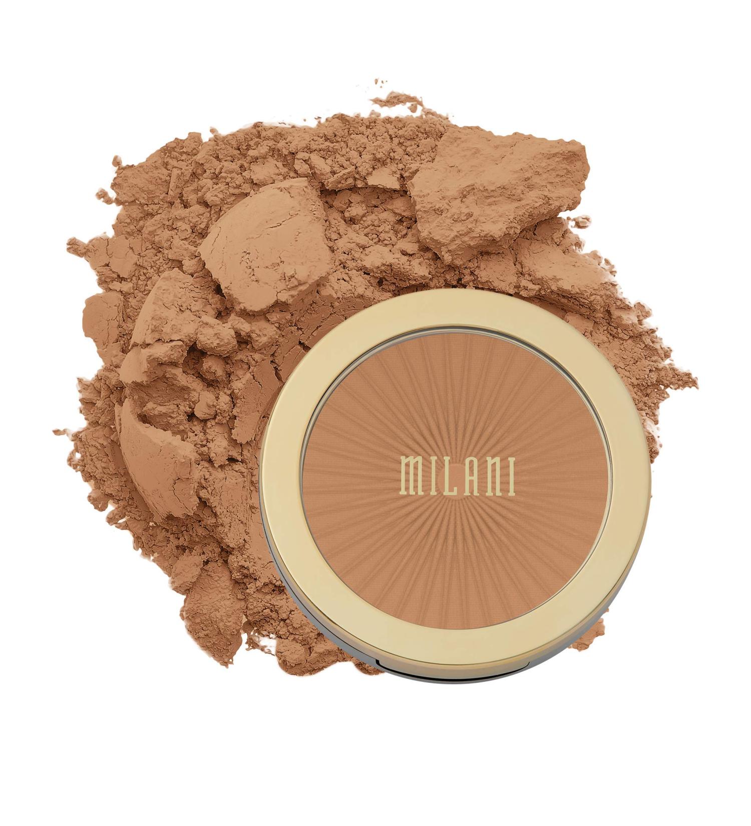 Milani Silky Matte Bronzing Powder - Sun Kissed (0.34 oz) | Vegan & Cruelty-Free Contour Bronzer for Matte Face Finish - Buy Online on GoSupps.com