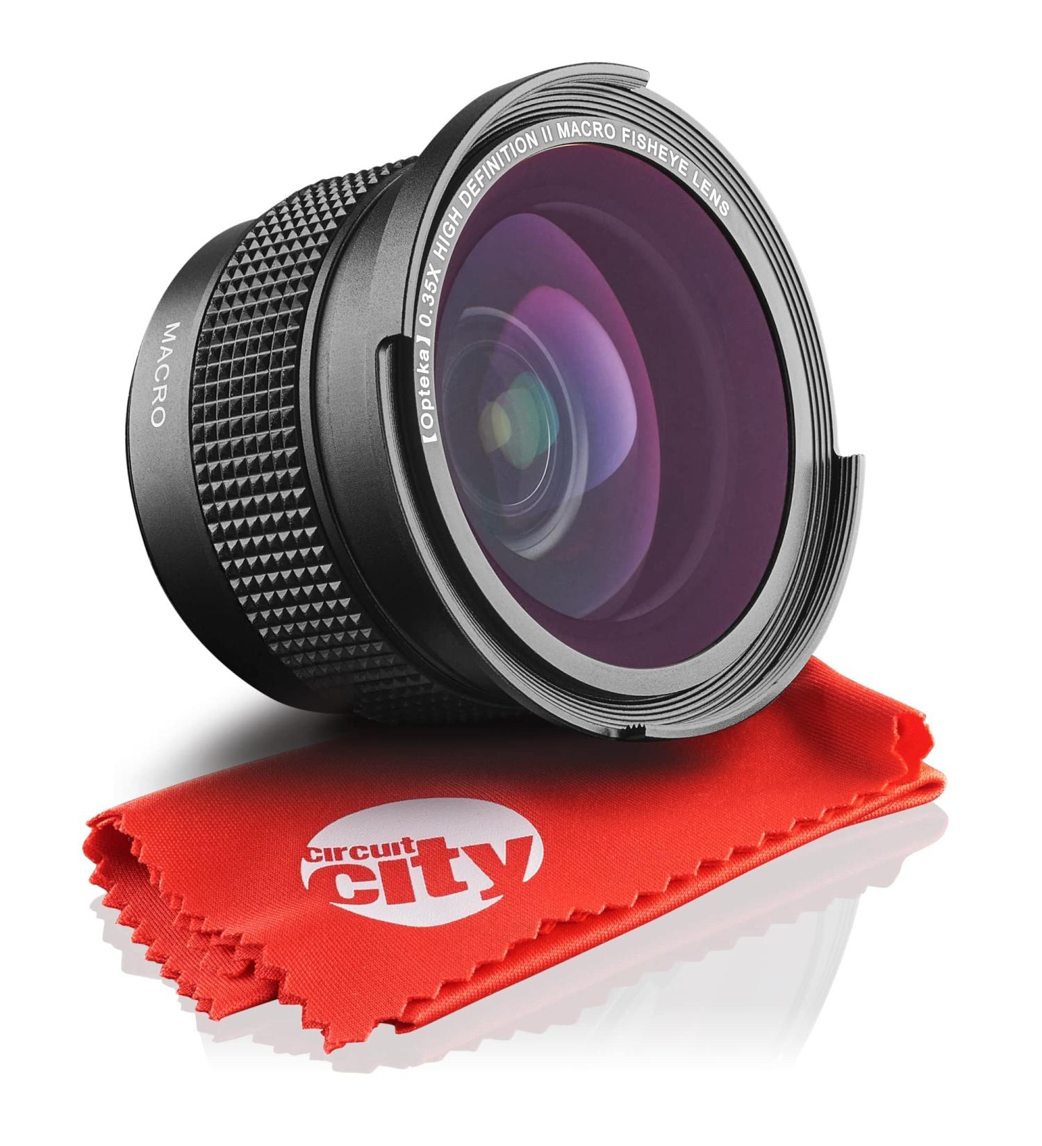 Opteka 0.35X Wide Angle Fisheye Lens for Canon Vixia Camcorders - Buy Online on GoSupps.com