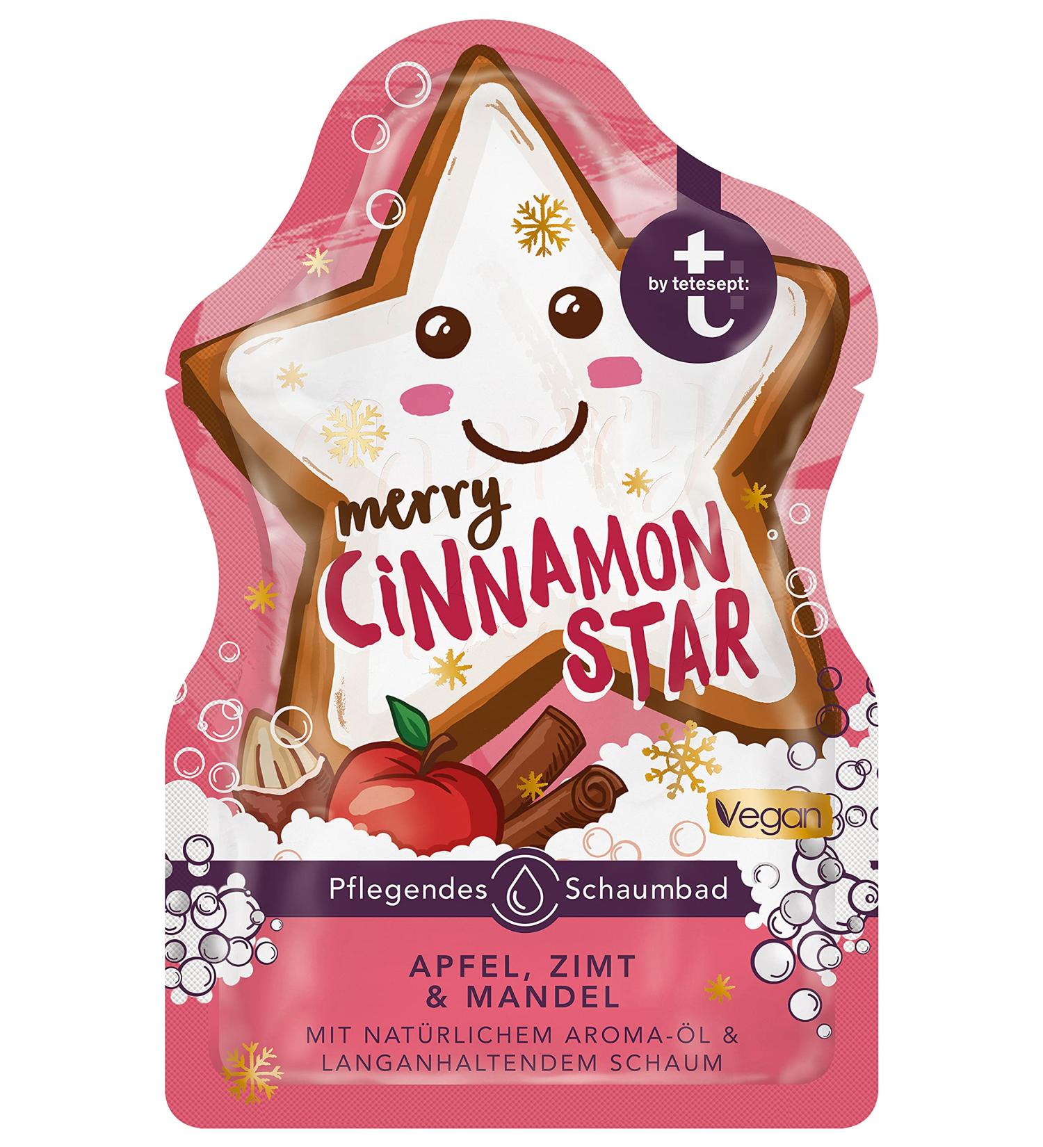 Tetesept Merry Cinnamon Star - Nourishing Foaming Bath for Winter - 40 ml Fluffy Bathing Foam - Buy Online on GoSupps.com