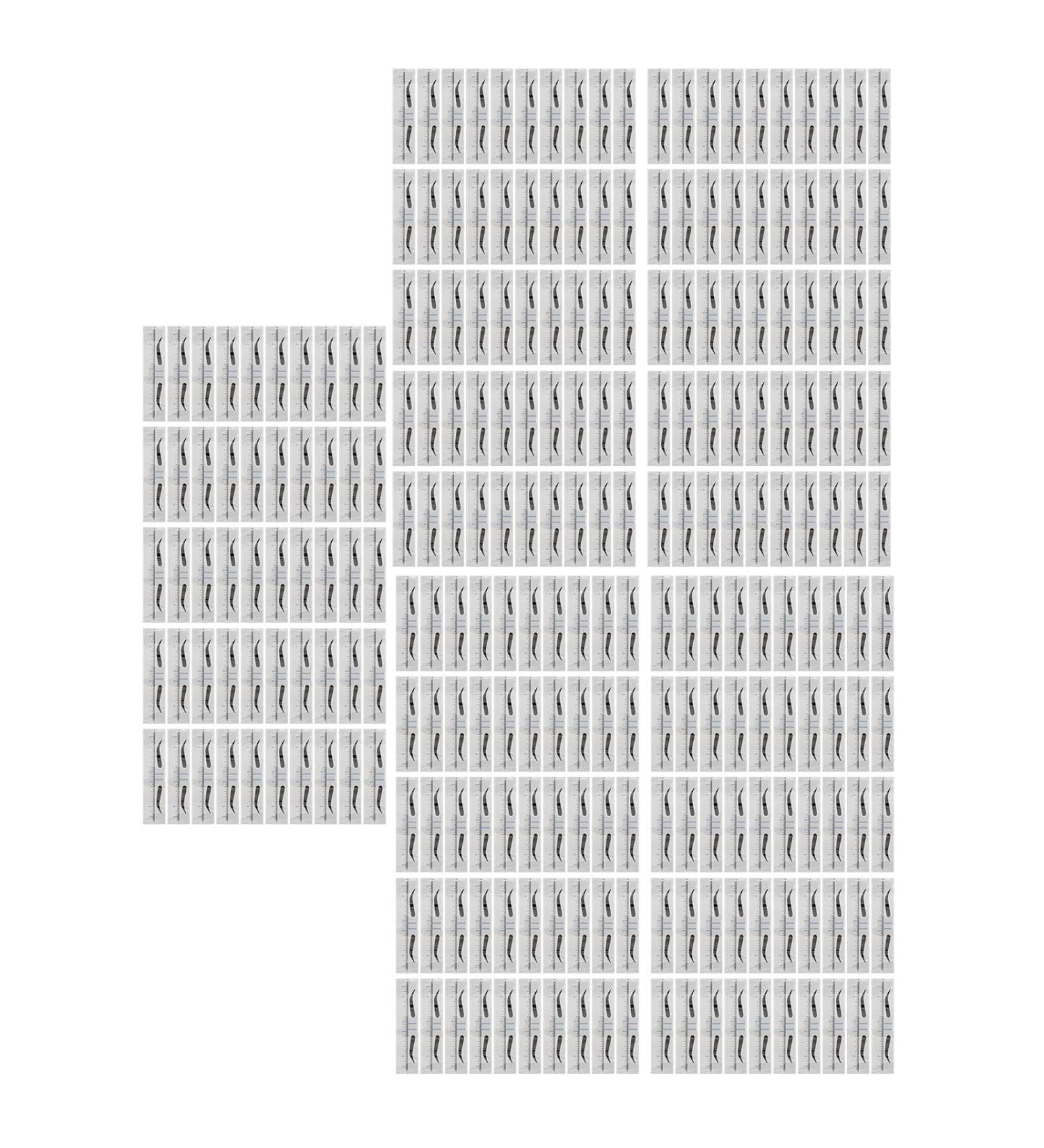 Eyebrow Stencil Ruler with Accurate Positioning Stable Attachment and Precise Scale Easy to Use for Makeup Design - Buy Online on GoSupps.com