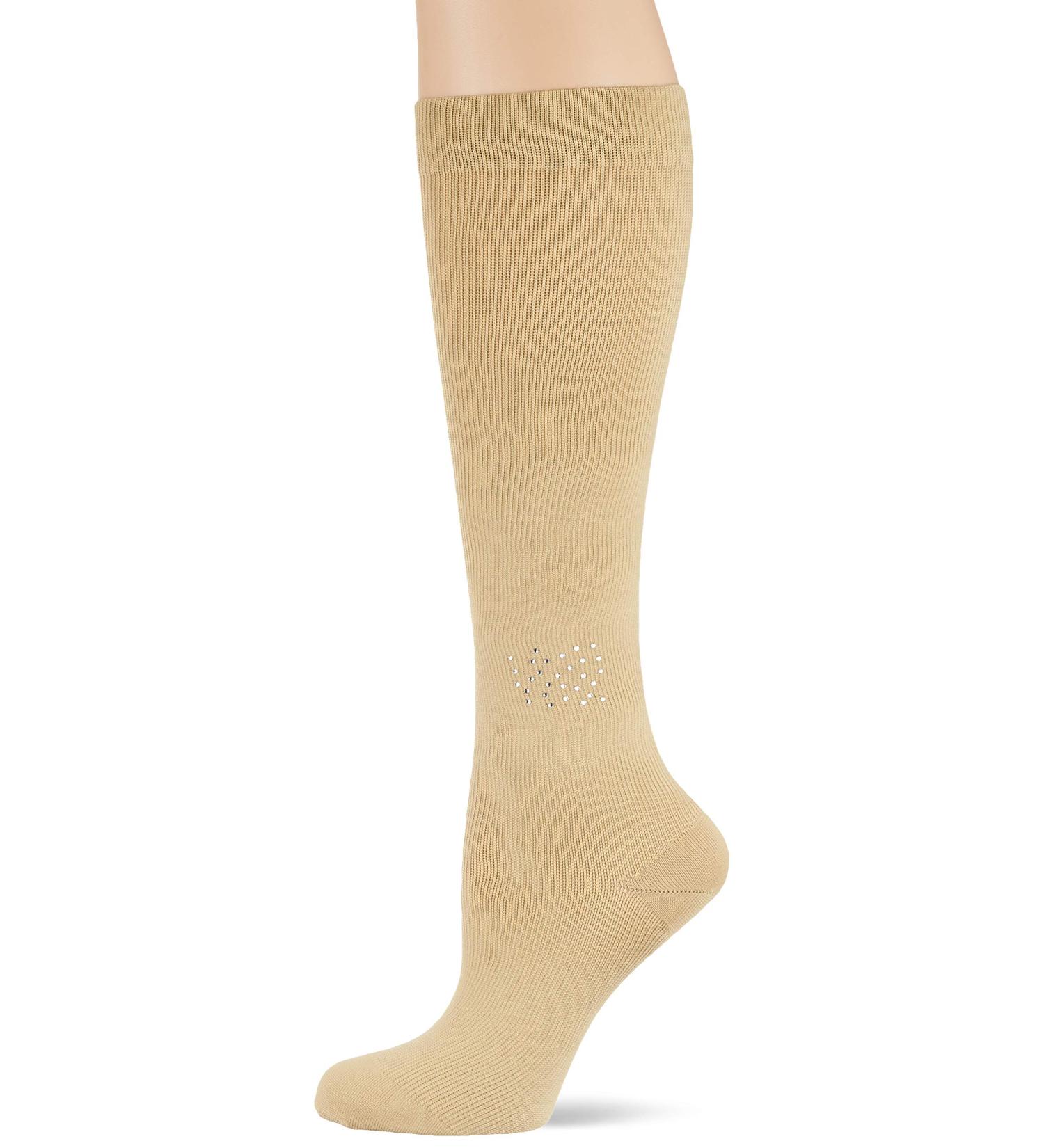 Buy Hydas 1457.1.42 Fashionable Beige Support Stockings with Rhinestones | Medical Class 1 Size 42/44 - Discreet Compression Solution - Buy Online on GoSupps.com