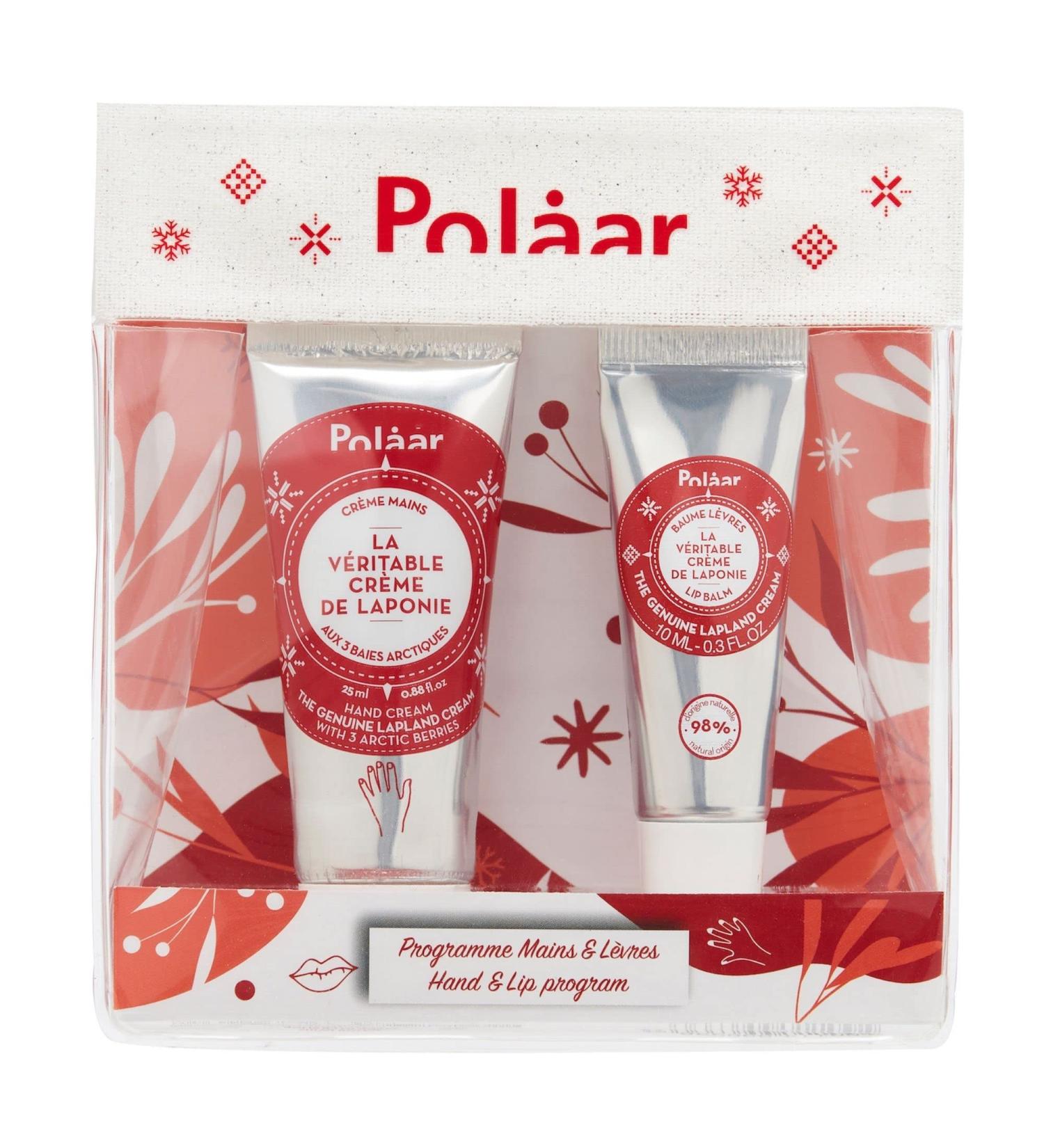 Pol ar Gift Box Lapland Kit - Arctic Berries Hand Cream & Lip Balm | Vegan Cruelty-Free Beauty Care | Made in France - Buy Online on GoSupps.com