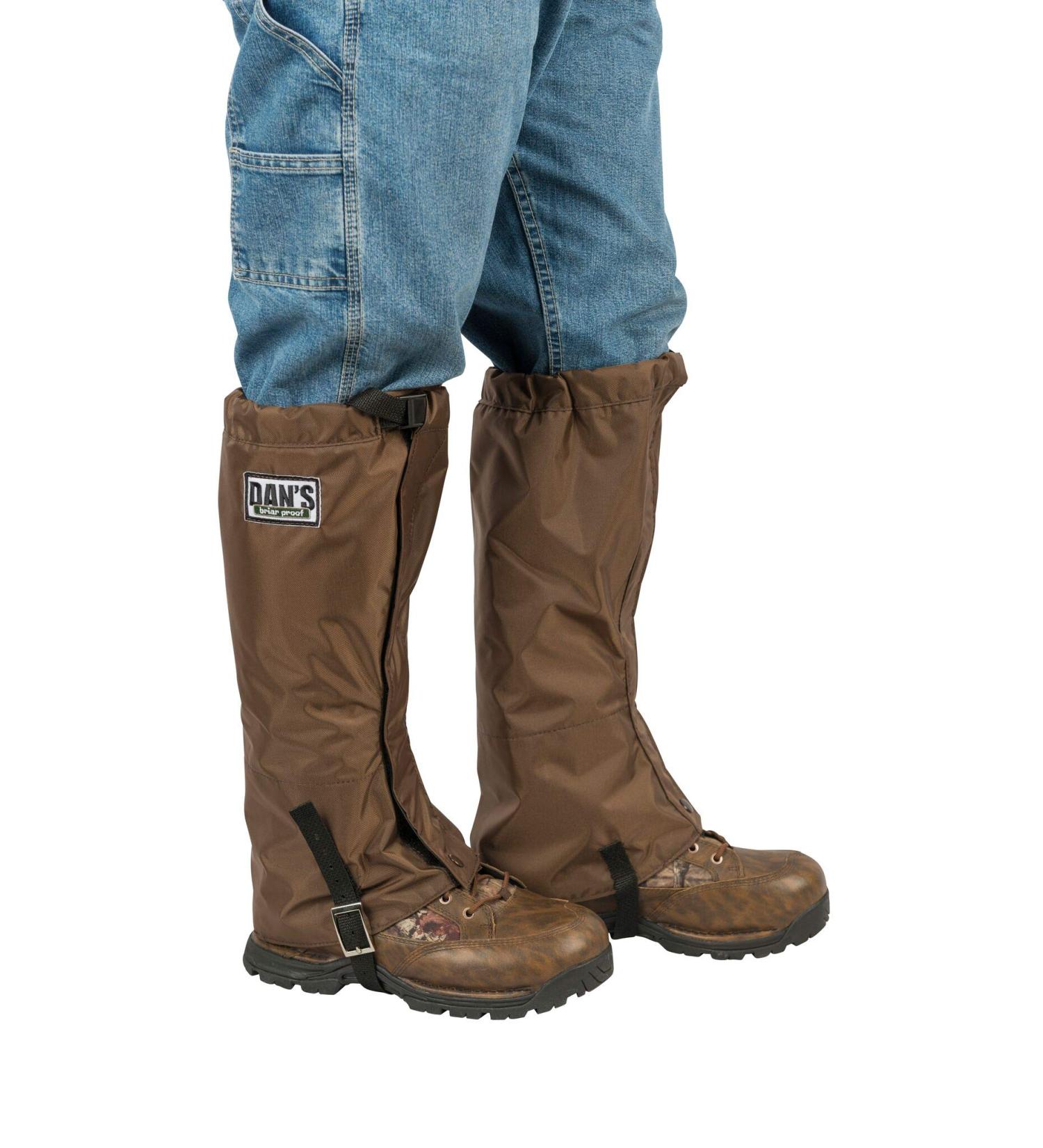 Dan's Hunting Gear Briarproof Waterproof 400D Leg Gaiters - X-Large (22-24 Calf) | Made in USA - Buy Online on GoSupps.com