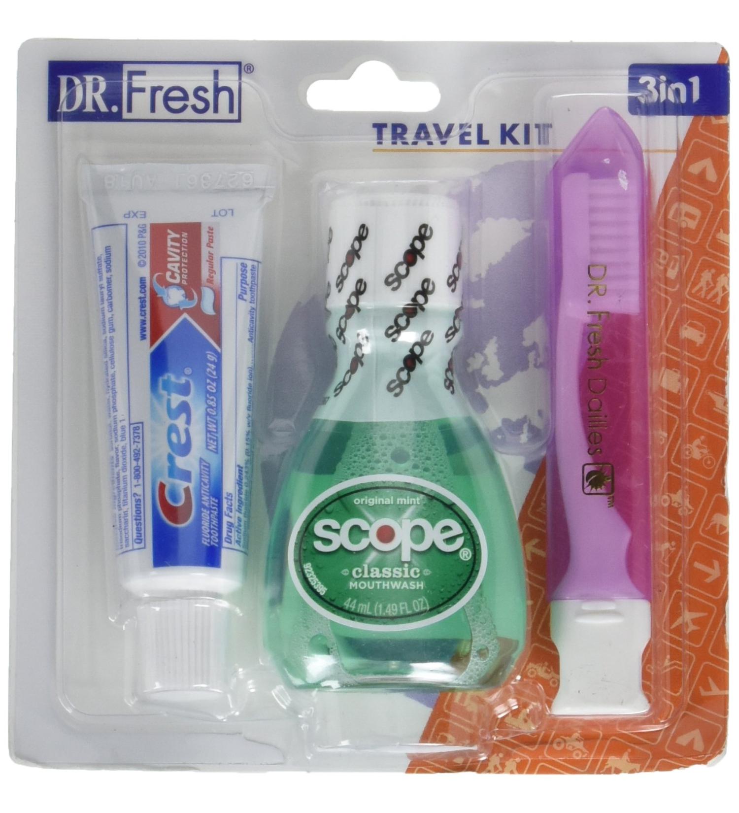 Dr. Fresh Travel Kit 3-in-1 Toothpaste/Scope (322)