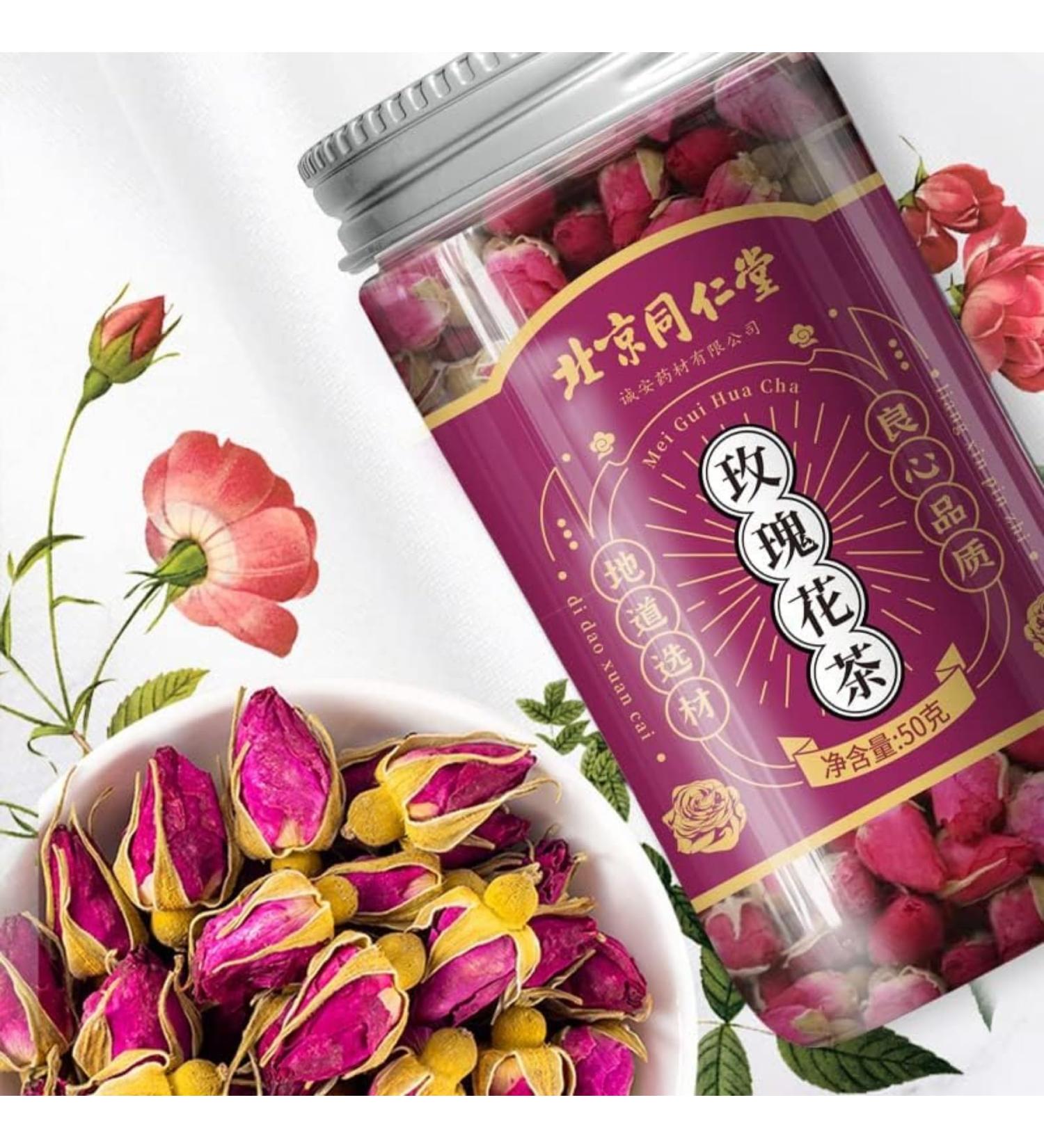 Tisane Naturelle Th Sain Th La Rose Th Aux Fruits En Conserve Th De D esse La Rose Enti re 1 76oz / 50g De Th La Rose - Buy Online on GoSupps.com