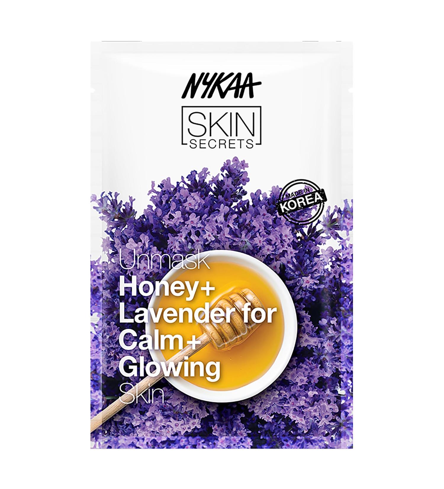 Nykaa Naturals Skin Secrets Bubble Sheet Mask - Honey & Lavender | Dark Spot Reducer & Skin Elasticity Booster - 0.67 oz - Buy Online on GoSupps.com