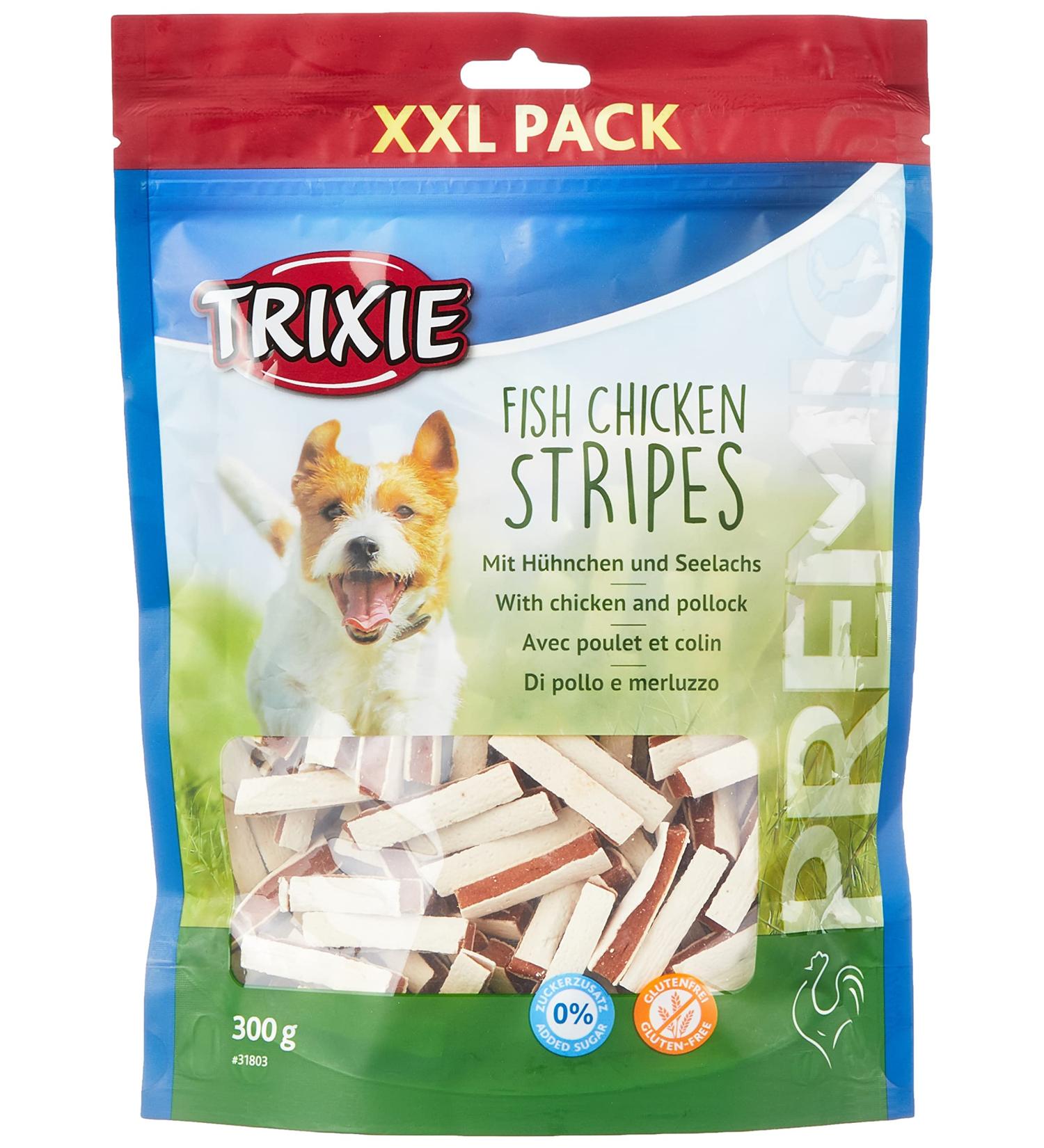 Buy TRIXIE PREMIO Stripes - Chicken & Pollock 300g | Premium Pet Treats for International Shipping - Buy Online on GoSupps.com