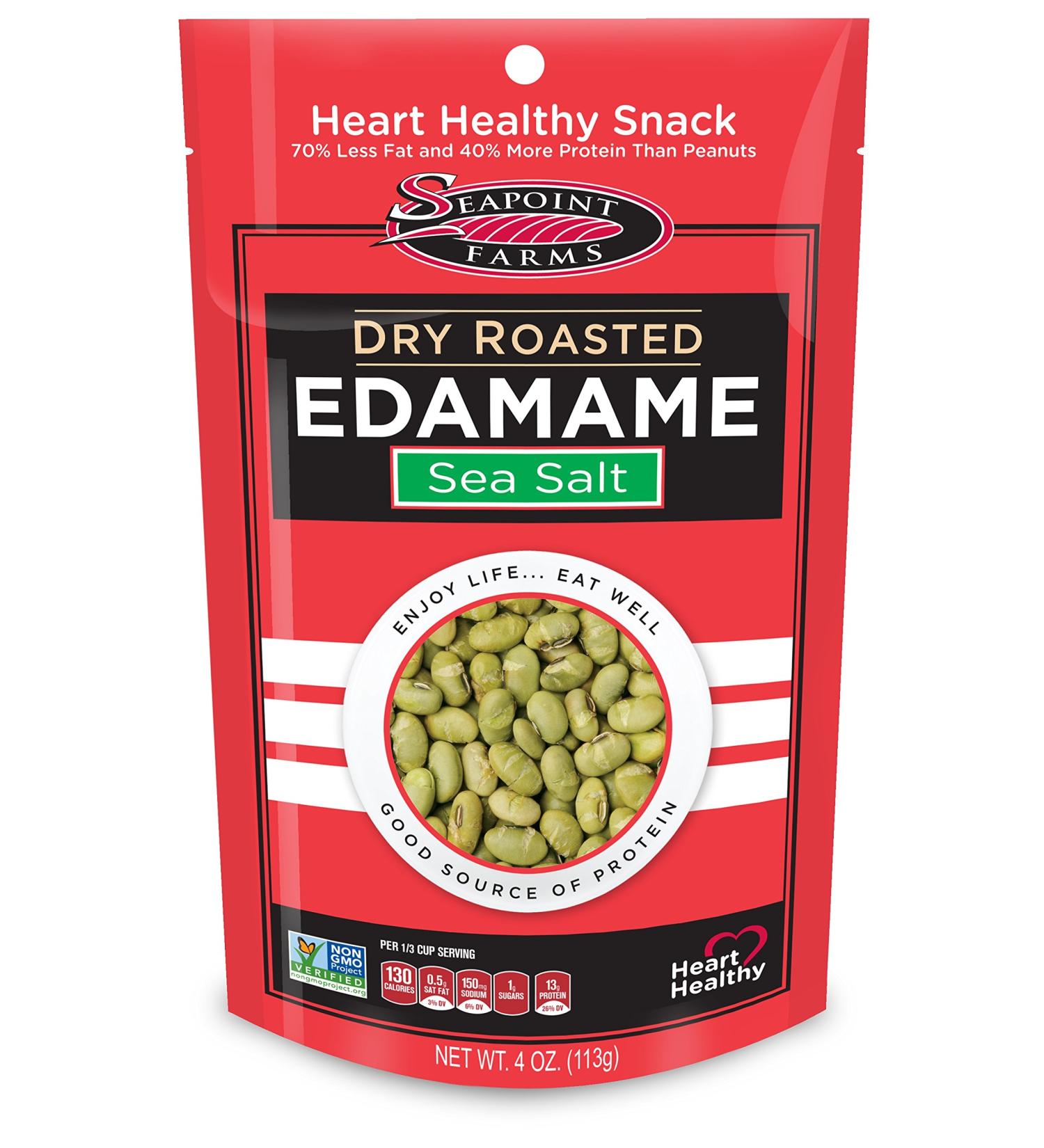 Seapoint Farms Dry Roasted Edamame Sea Salt 4 Oz - Healthy Snack Option - Buy Online on GoSupps.com