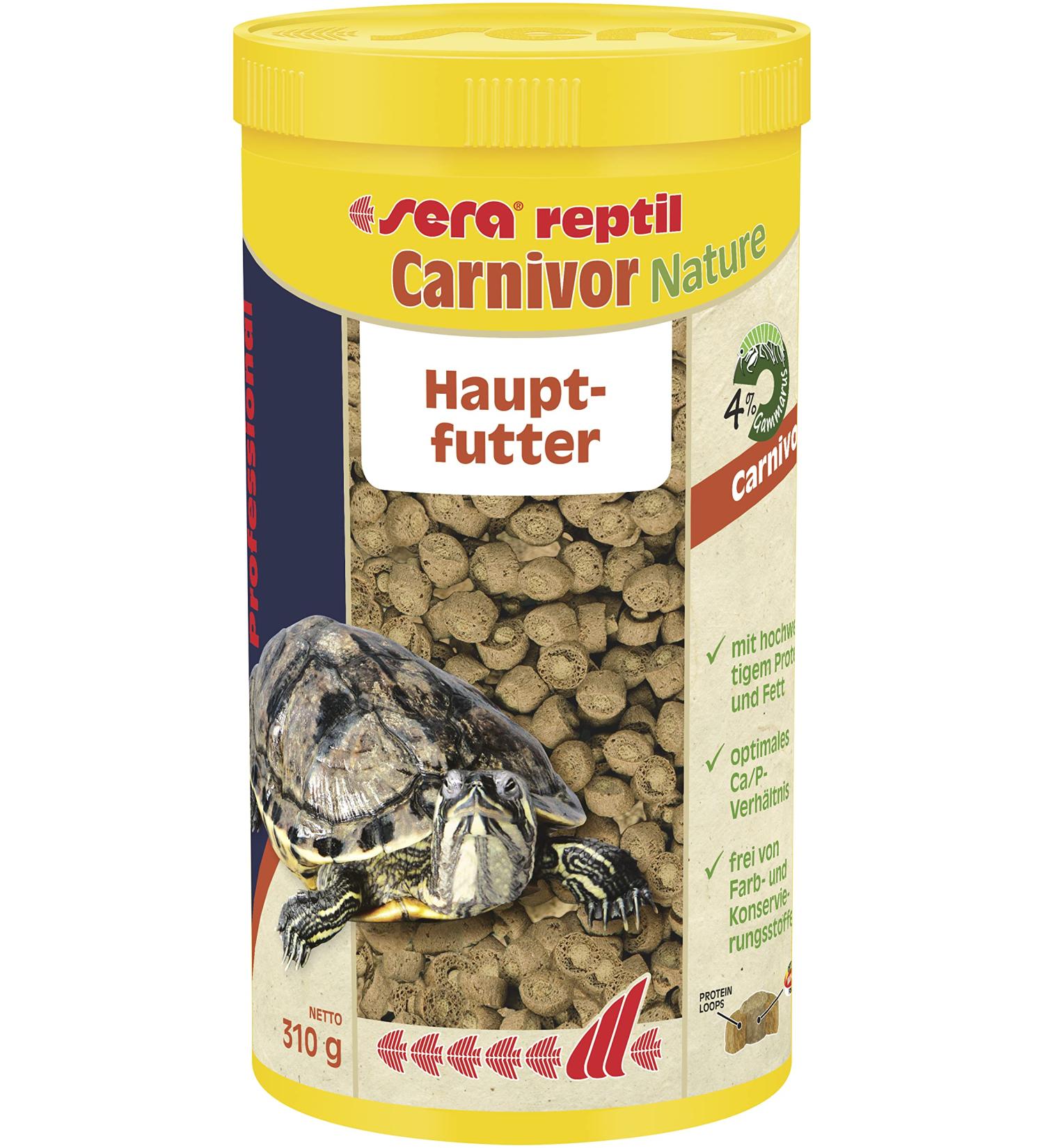 Sera Reptile Professional Carnivor Nature 1000 ml - Two-Component Feed for Carnivore Reptiles & Water Turtles | 1 Pack - Best International Shipping - Buy Online on GoSupps.com