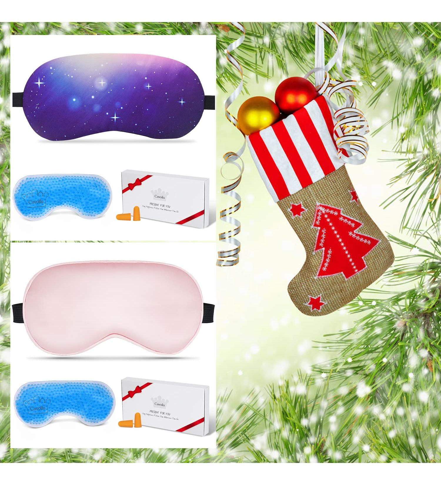 Cavoilu Gel Eye Mask - Cooling Sleep Eye Mask for Dark Circles & Puffiness - Warm & Cold Therapy - Ideal for Home, Office, Travel - Gift for Women - Buy Online on GoSupps.com