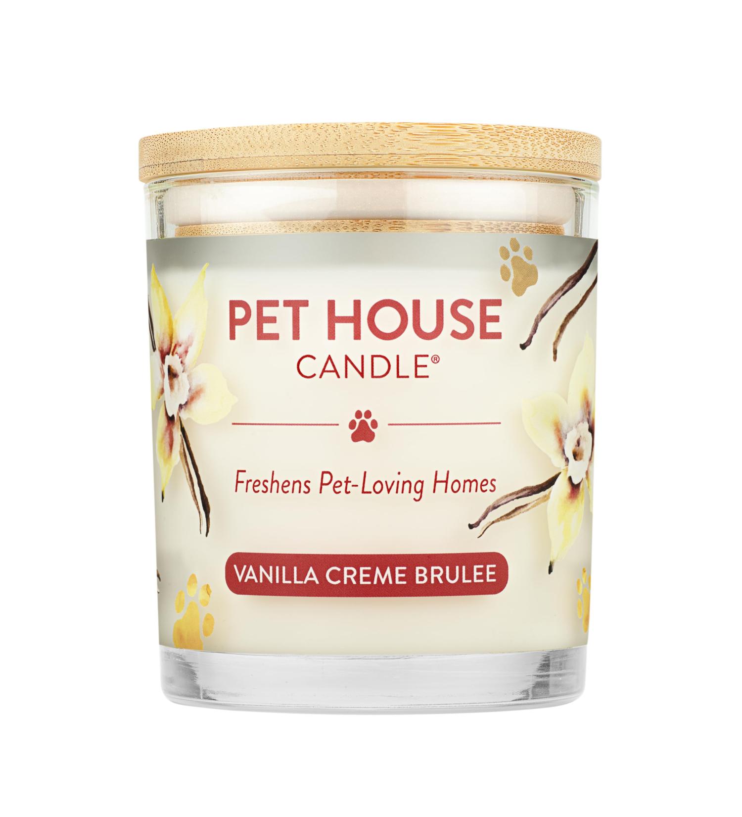 One for All Pet House Candle - Vanilla Cr me Brulee | 100% Herbal Wax Non-Toxic & Eco-Friendly Air Freshener - Buy Online on GoSupps.com
