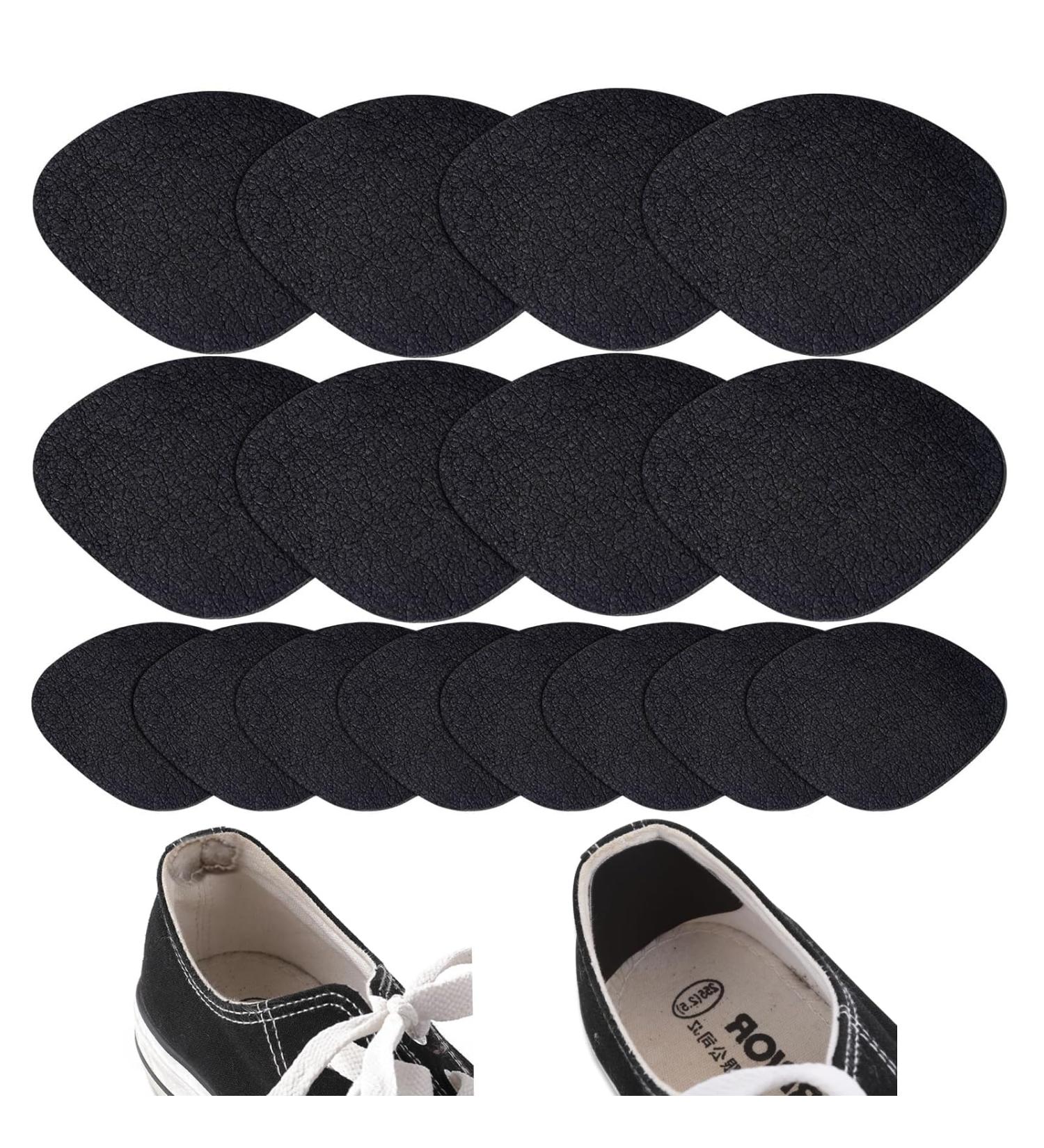 ZSRVAJ 16 Pcs Shoe Heel Repair Heel Repair Patch Self-Adhesive Shoe Repair Patch for Most Types of Shoes Shoe Heel Repair Kit for Sneaker Leather Shoes and High Heels (Black) - Buy Online on GoSupps.com